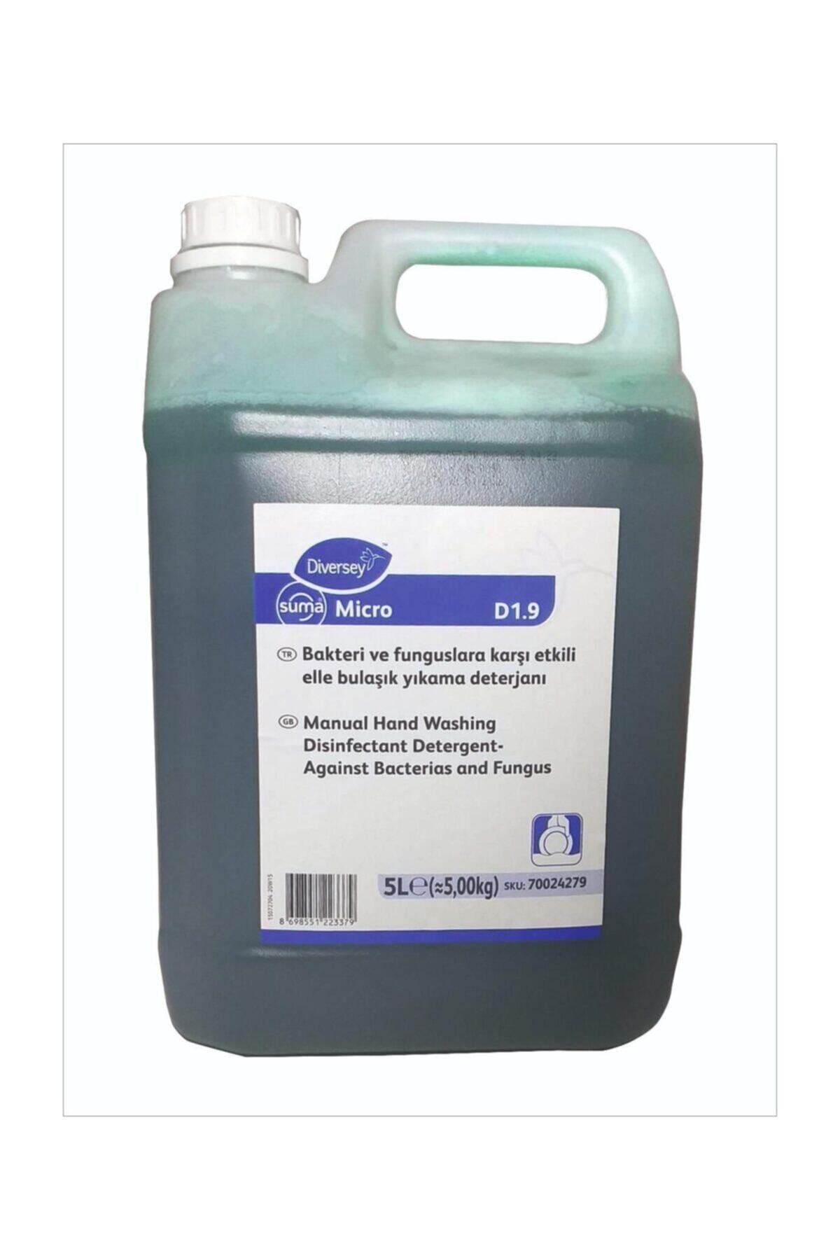 Diversey Suma Micro D1.9 Antibakteriyel Elde Bulaşık Det. 5 Lt.