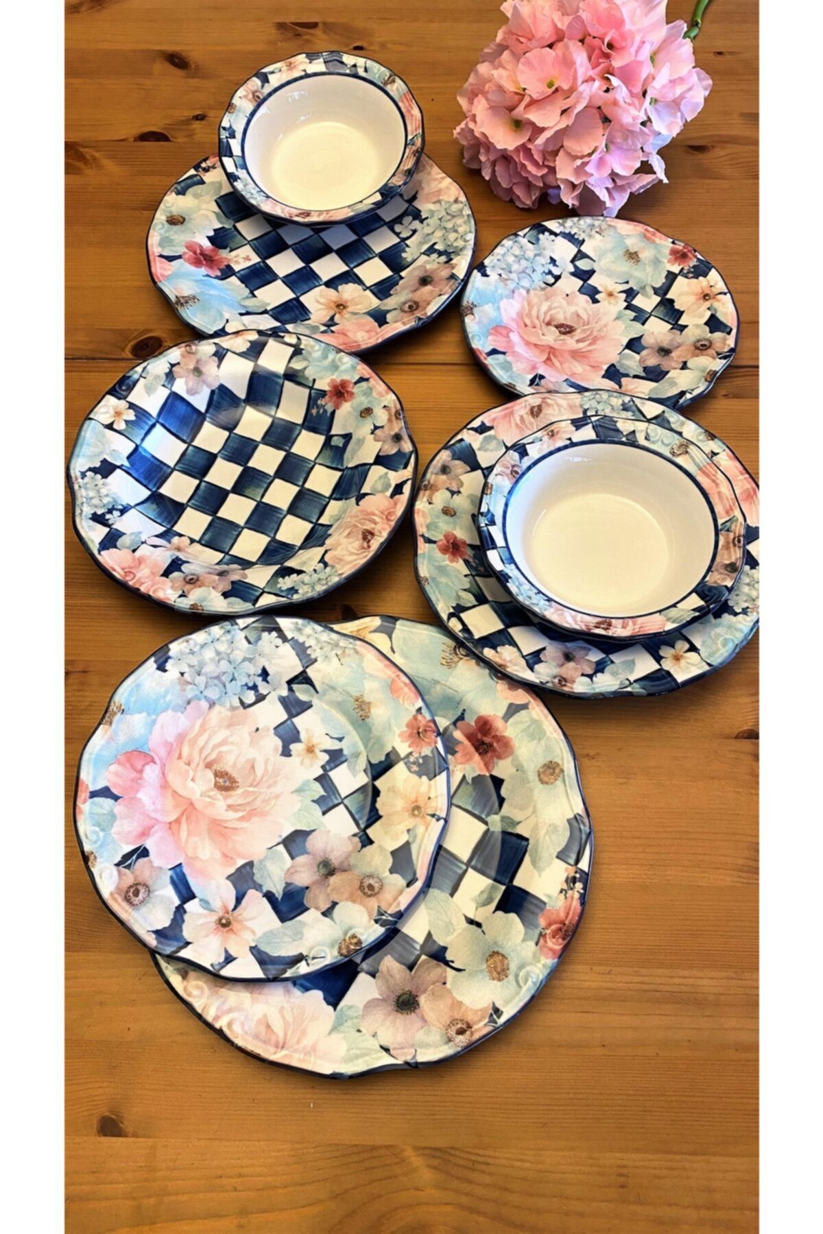 Ezem Prs 131 Colorful 24 Parça Yemek Takımı