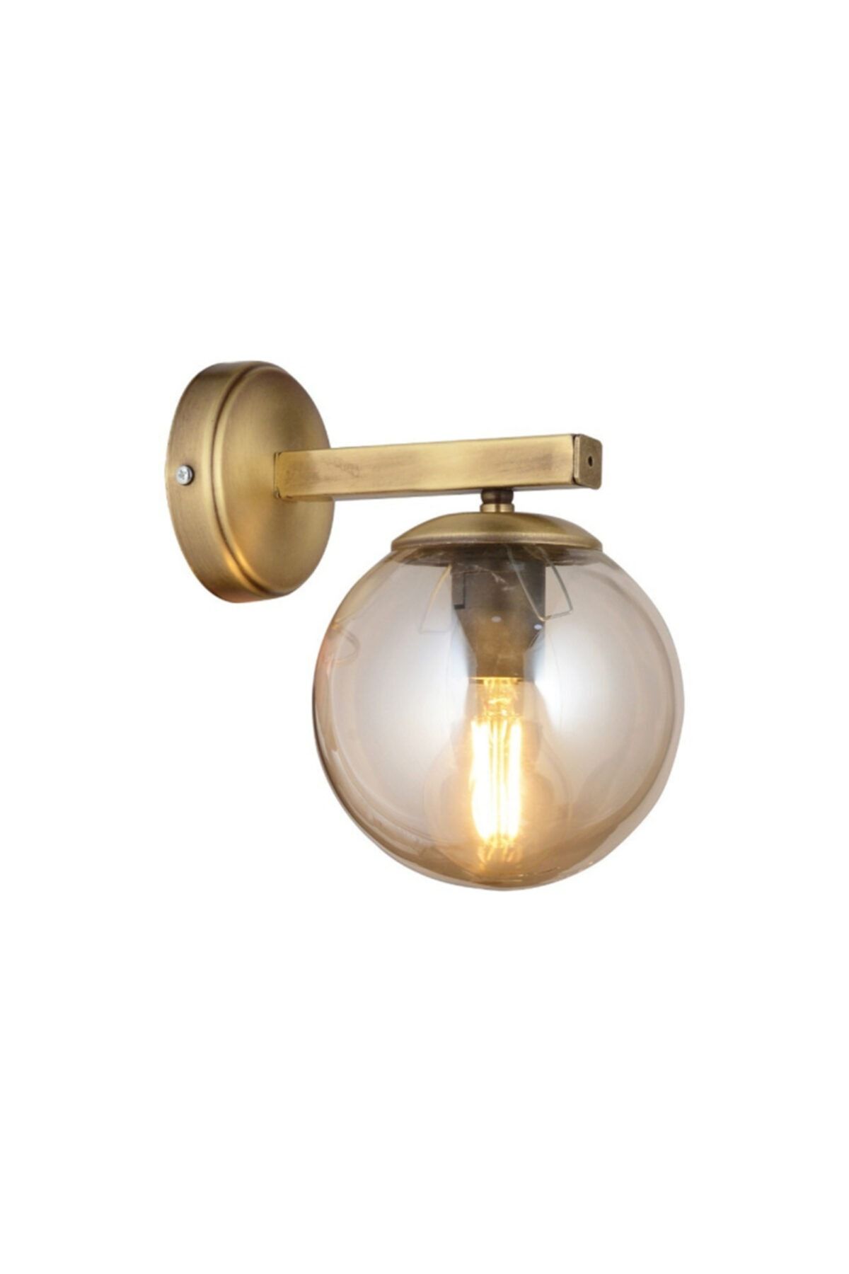 Decobulvar Dc2056a E27 Duy Glop Camlı Eskitme Duvar Lambası Aplik