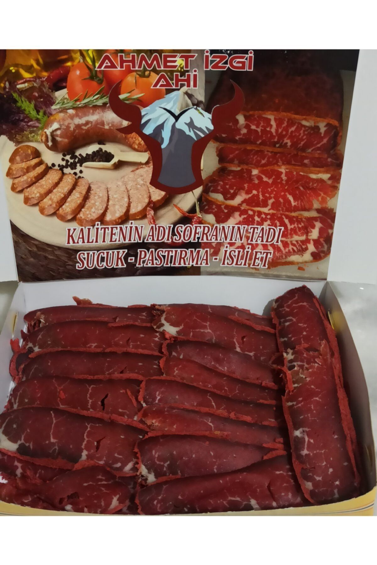 ahmetizgiahi Özel Yağsız 1000 gr Pastırma