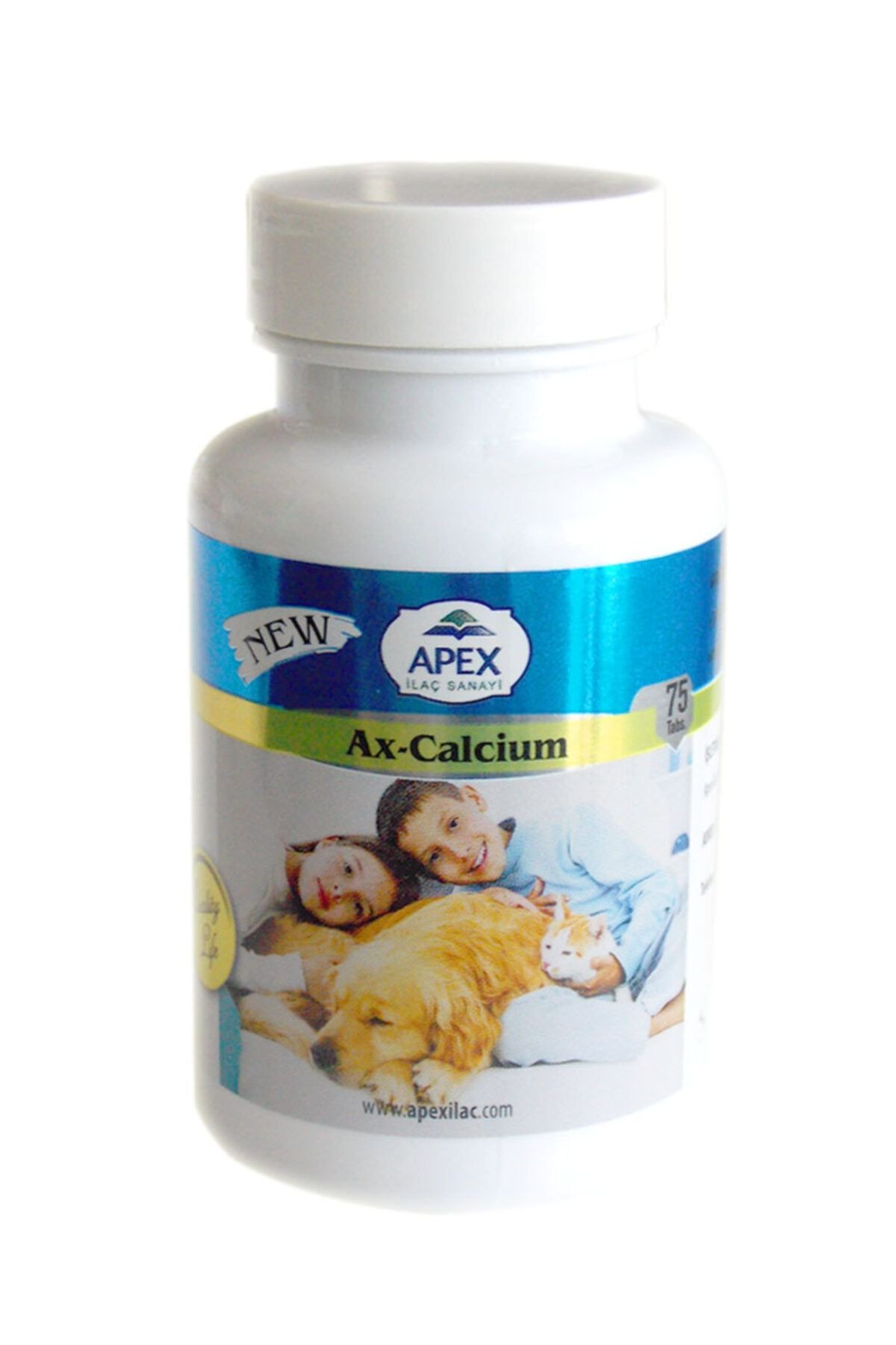 Apex Köpek Kalsiyum Fosfor Katkısı - Ax Calcium 75 Tablet