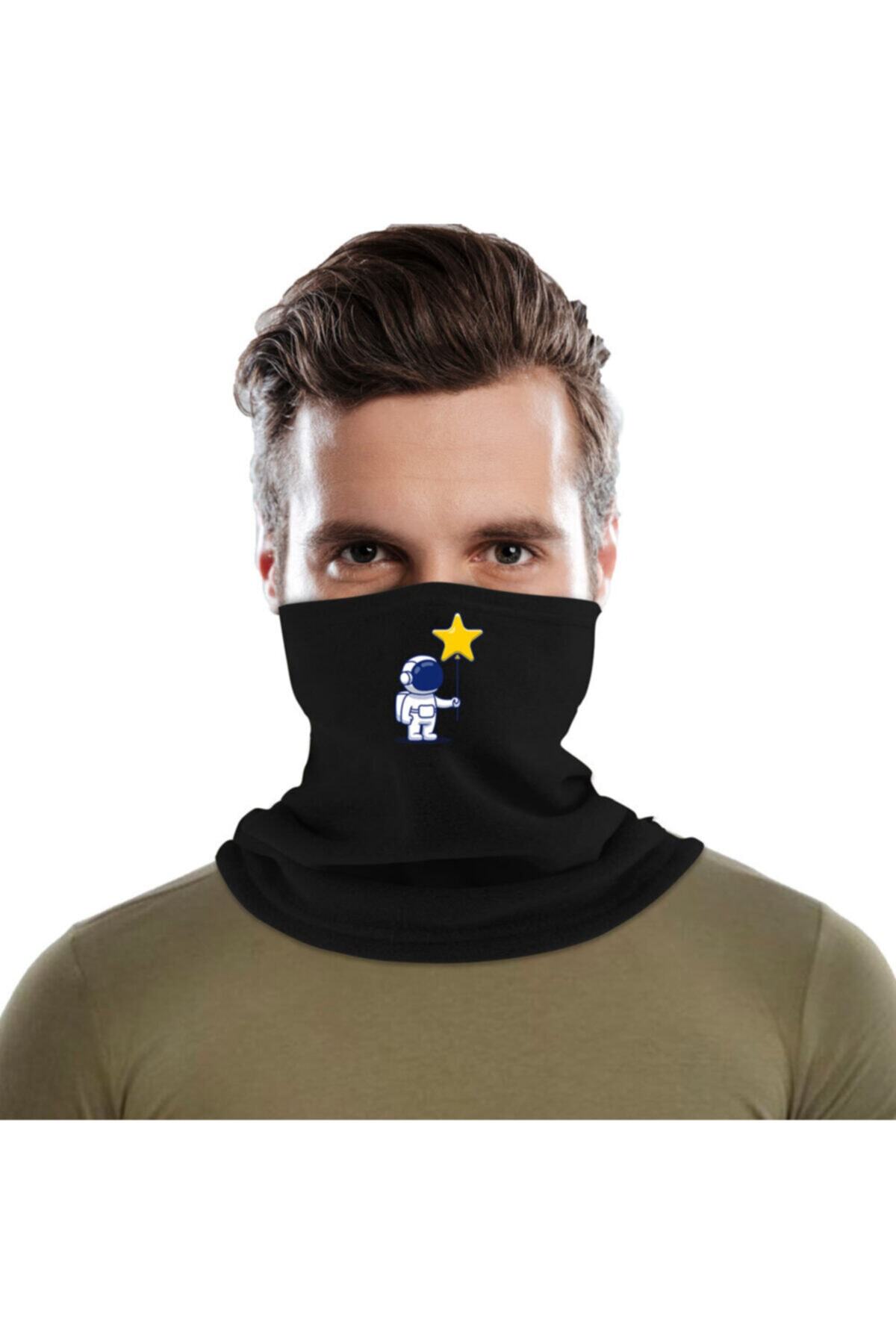 astak Unisex Yıldız Balonu Boyunluk/bere Çift Fonksiyonlu Bll1833