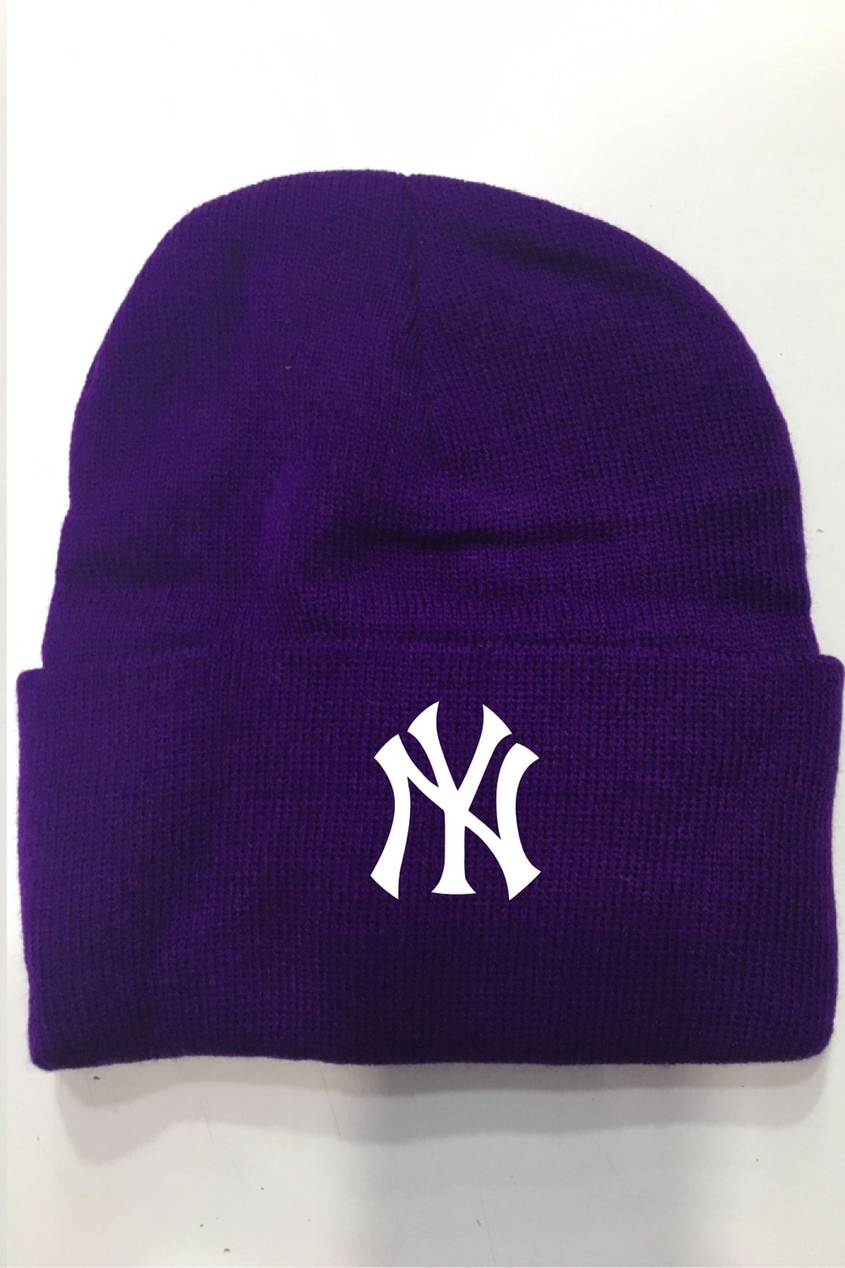 megalaksi Ny New York Mor Bere Beyaz Nakış Unisex