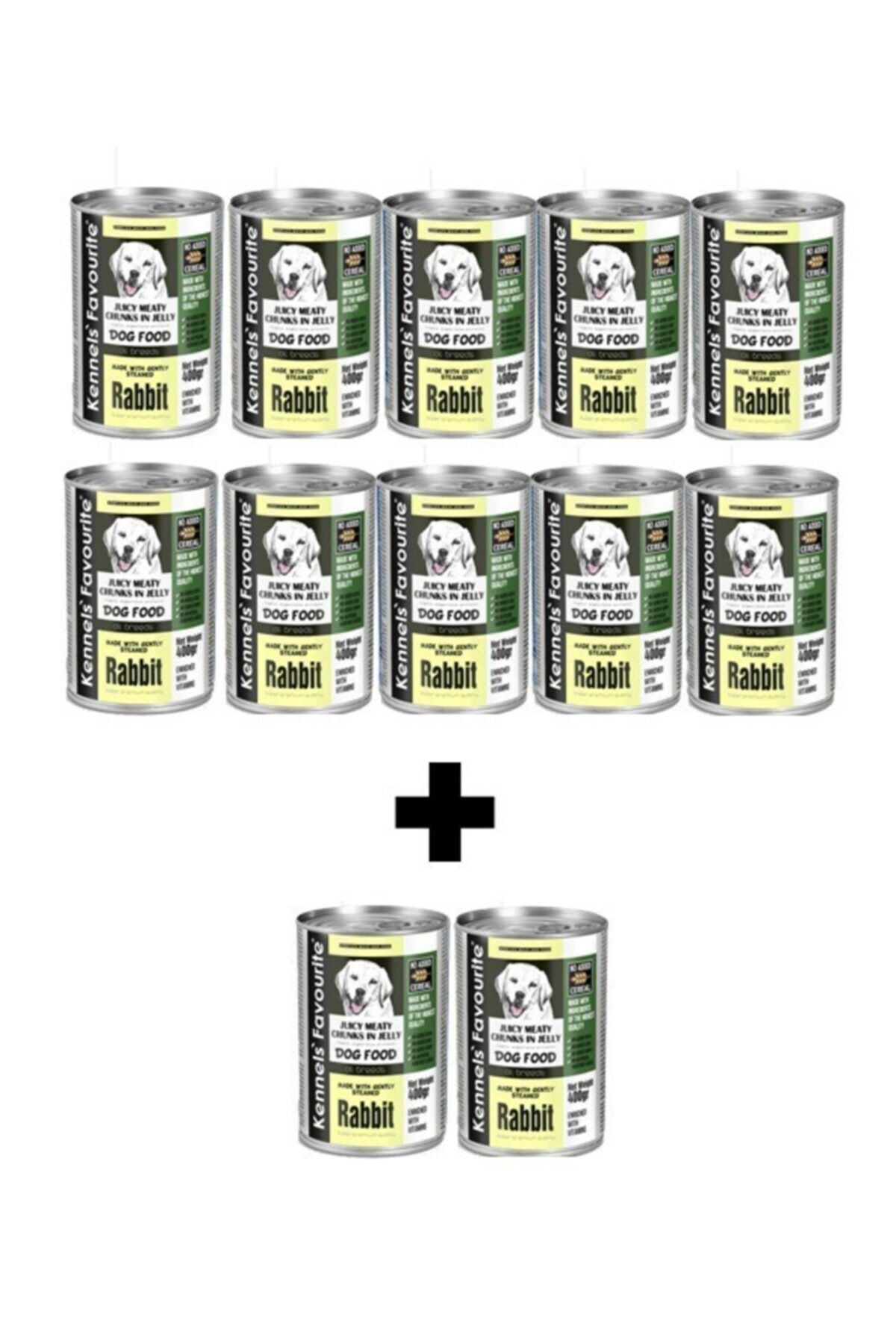 Kennels' Favourite Kennels’ Favourite Tahılsız Tavşan Etli Konserve Yaş Köpek Maması 400gr X 12 Adet