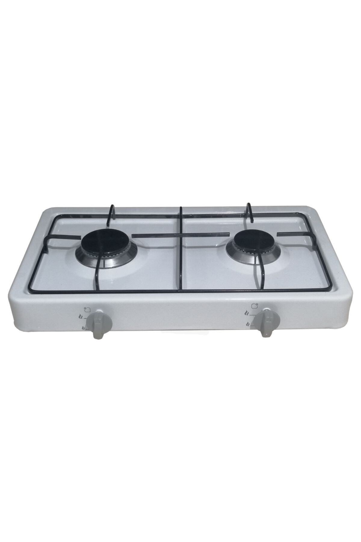 Avva Home J112 2 Iki Gözlü Tüplü Set Üstü Ocak Beyaz (LPG) 2lpg-b