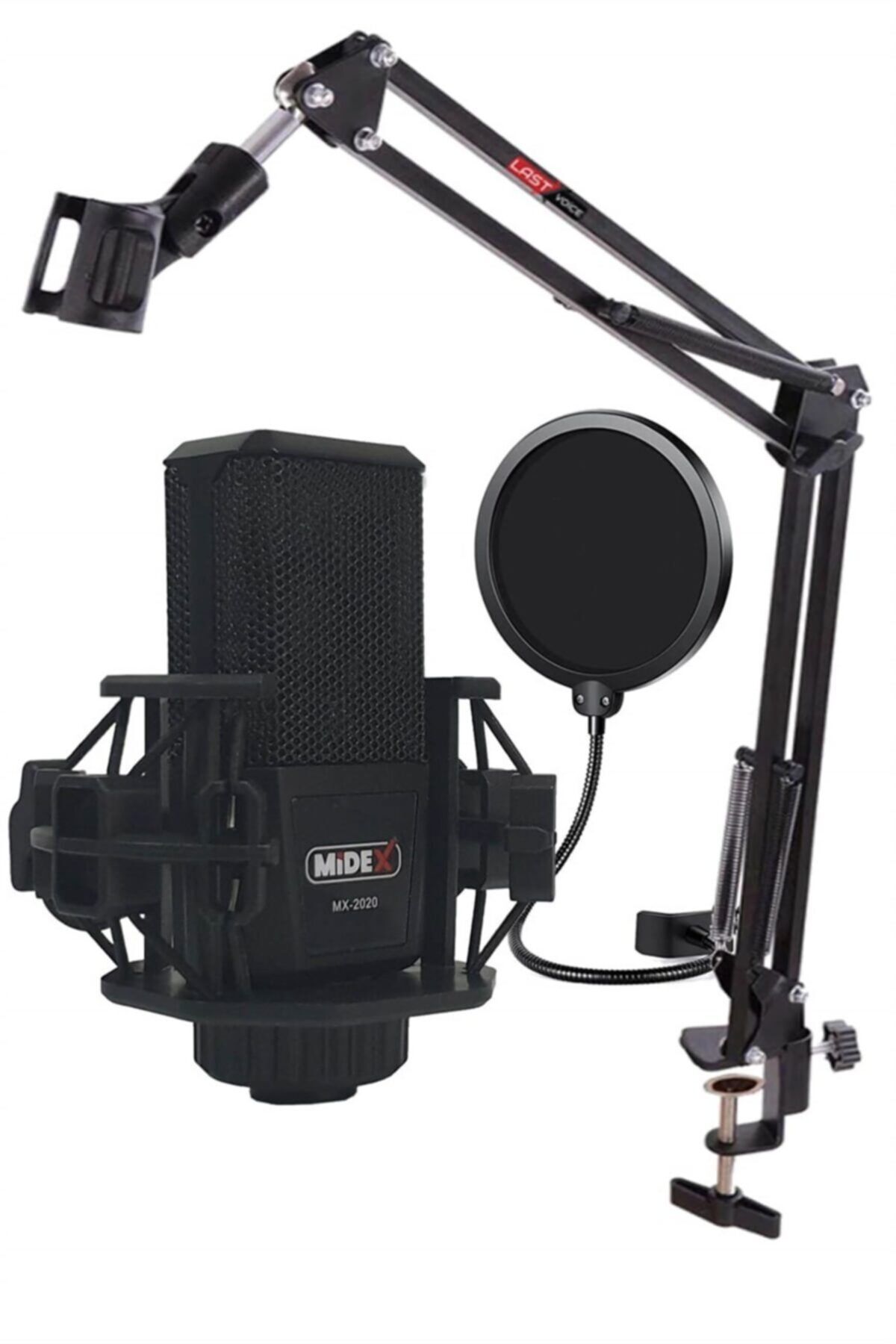 Lastvoice Midex Mx2020sta Profesyonel Stüdyo Condenser Mikrofon Stand Filtre