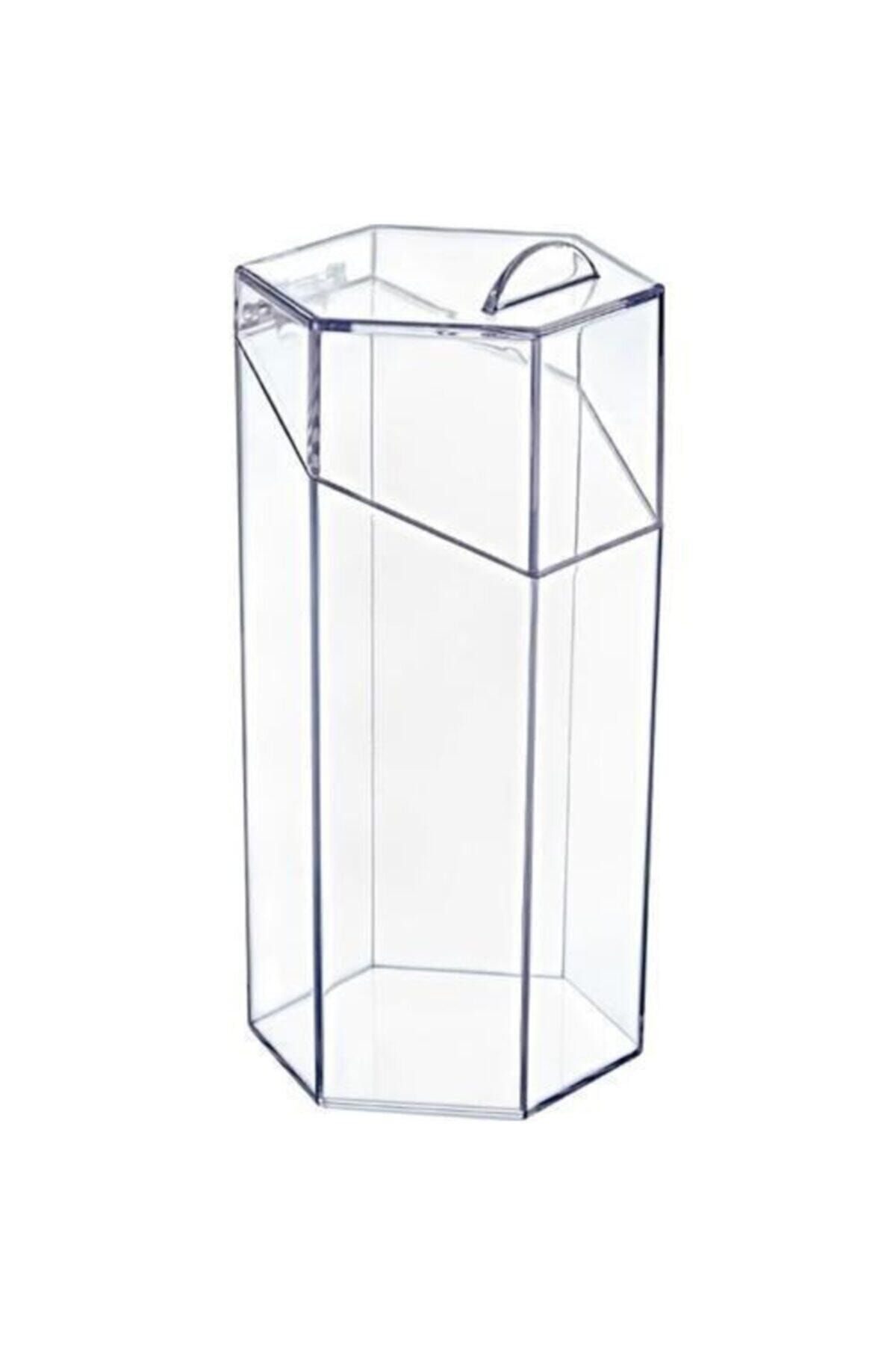 Box Up Kapaklı Fırça Düzenleyici Kristal Ft-018