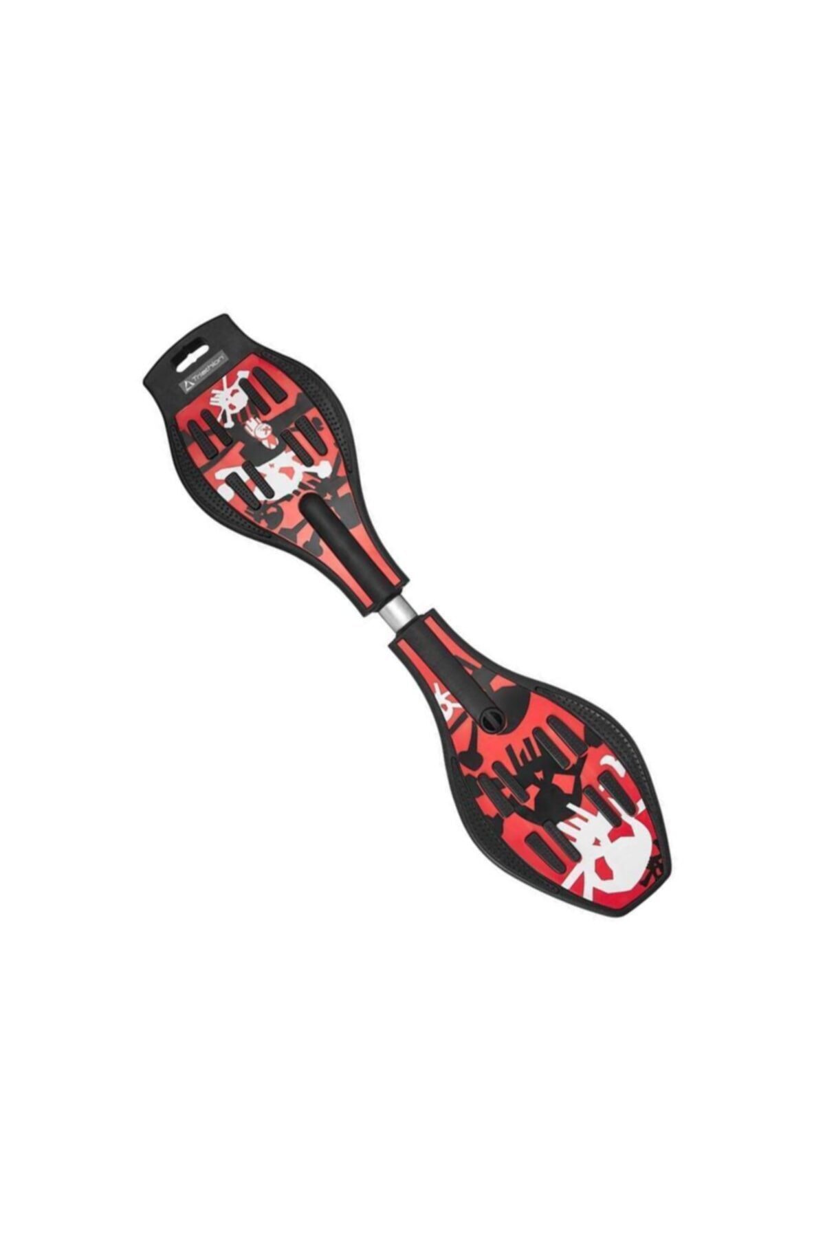 Mashotrend Kırmızı Beyaz Kuru Kafalı 2 Teker Kaykay - Işıklı Kaykay - Waveboard