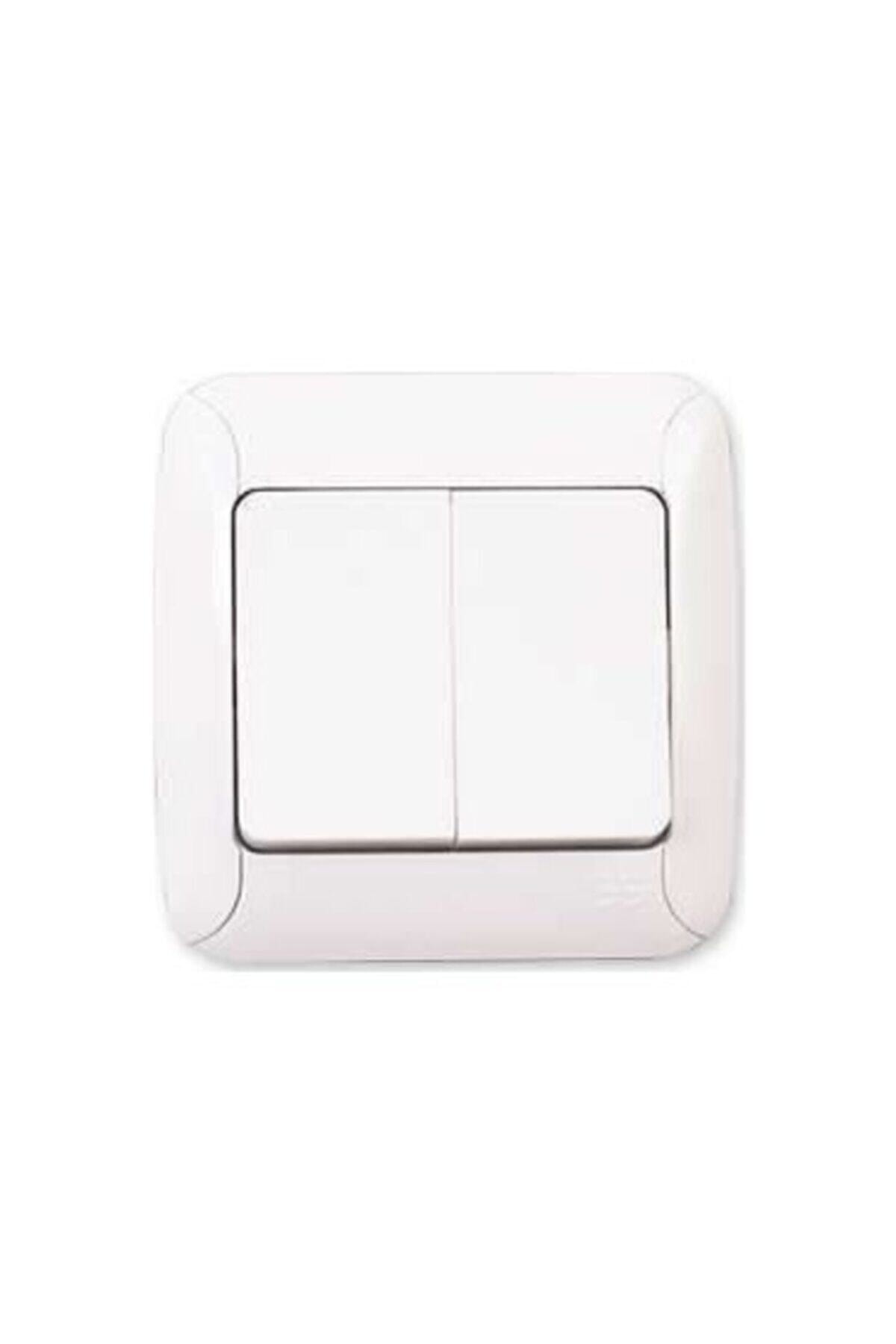 ABANOZ AVM Günsan Fantasy Komitatör Ikili Anahtar Beyaz