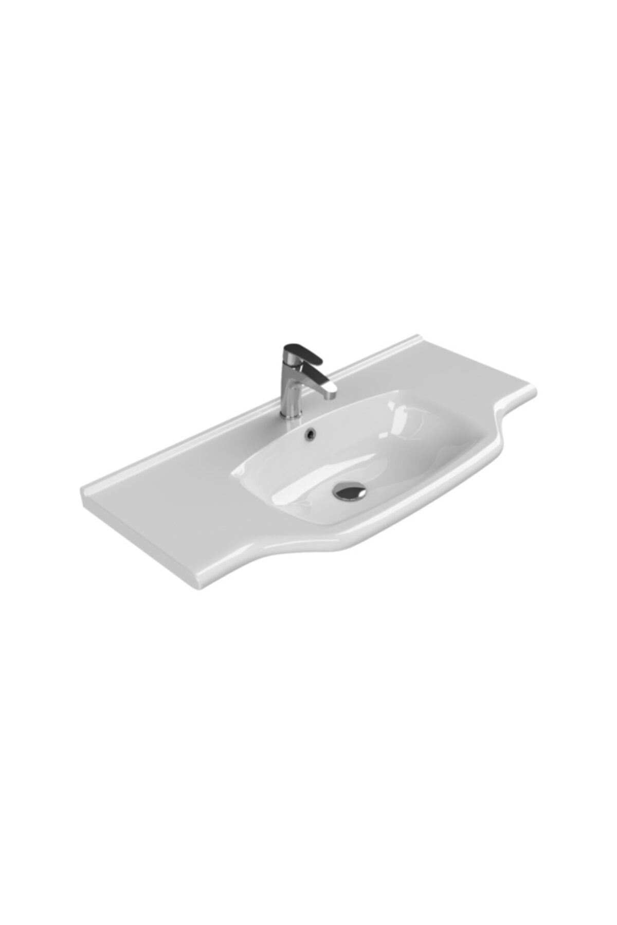 TURKUAZ Cerastyle Yeni Klasik 100 X 48 Cm Etajer Uyumlu Lavabo