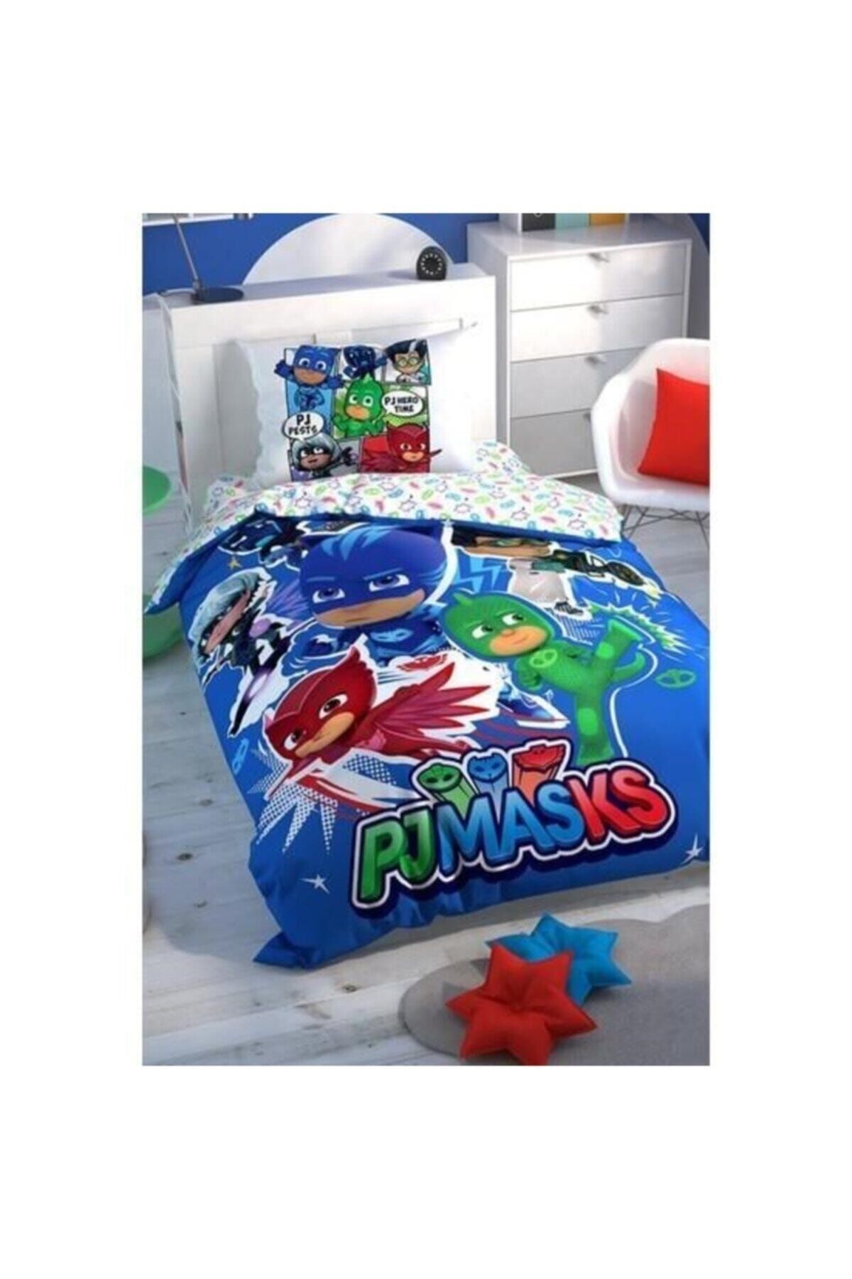 Taç Pj Masks Hero Lisanslı Glow Nevresim Takımı