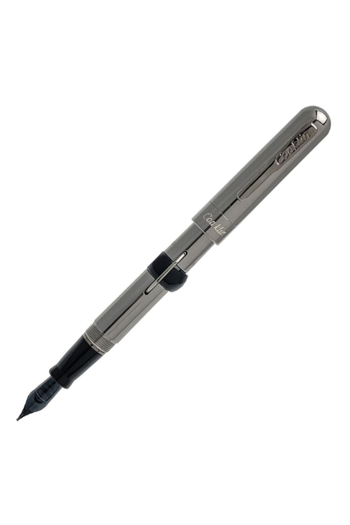 Conklin Mark Twain Dolma Kalem B Uç Gun Metal Ck71894