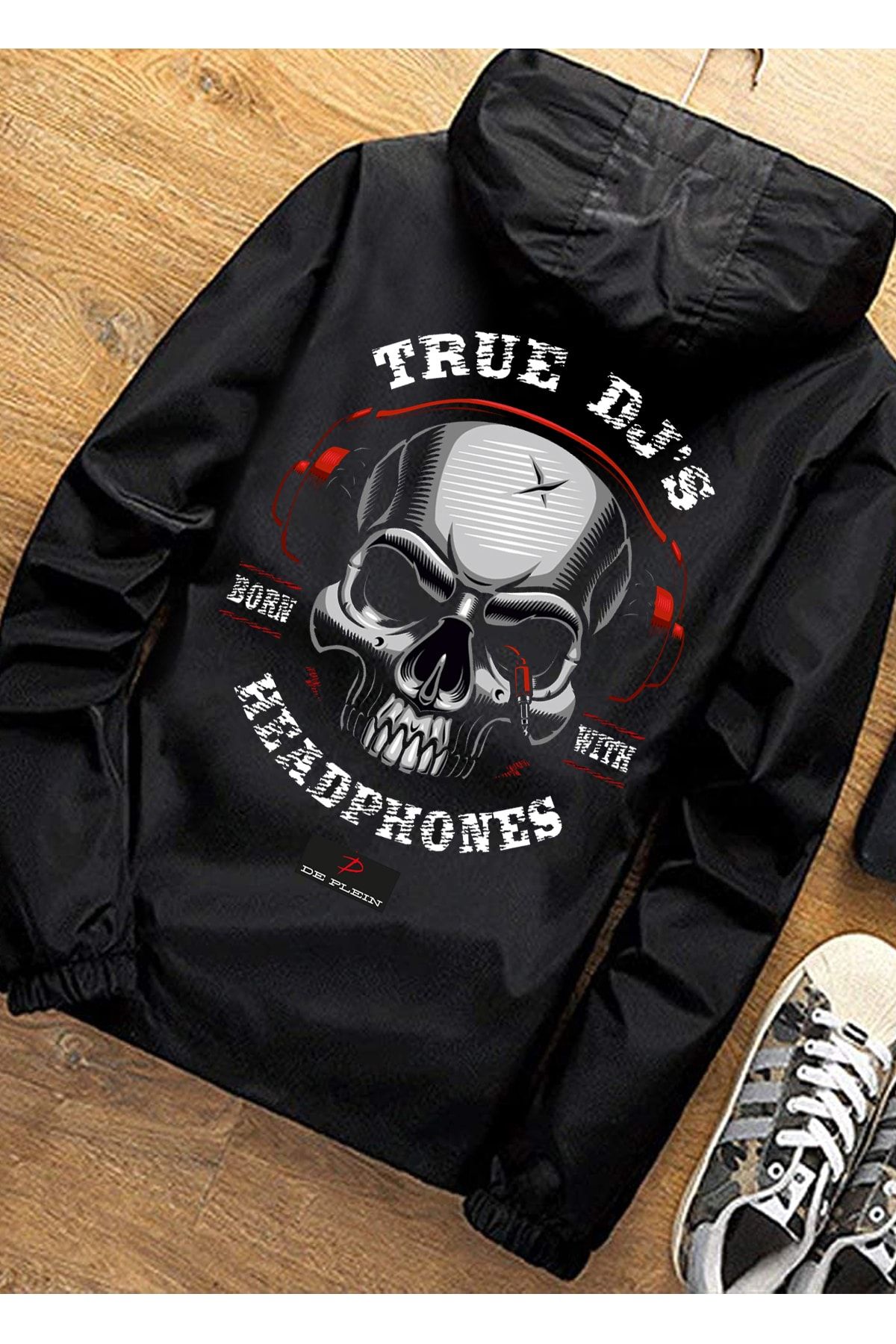 DE PLEIN Unisex True Dj Siyah Su Geçirmez Spor Mont