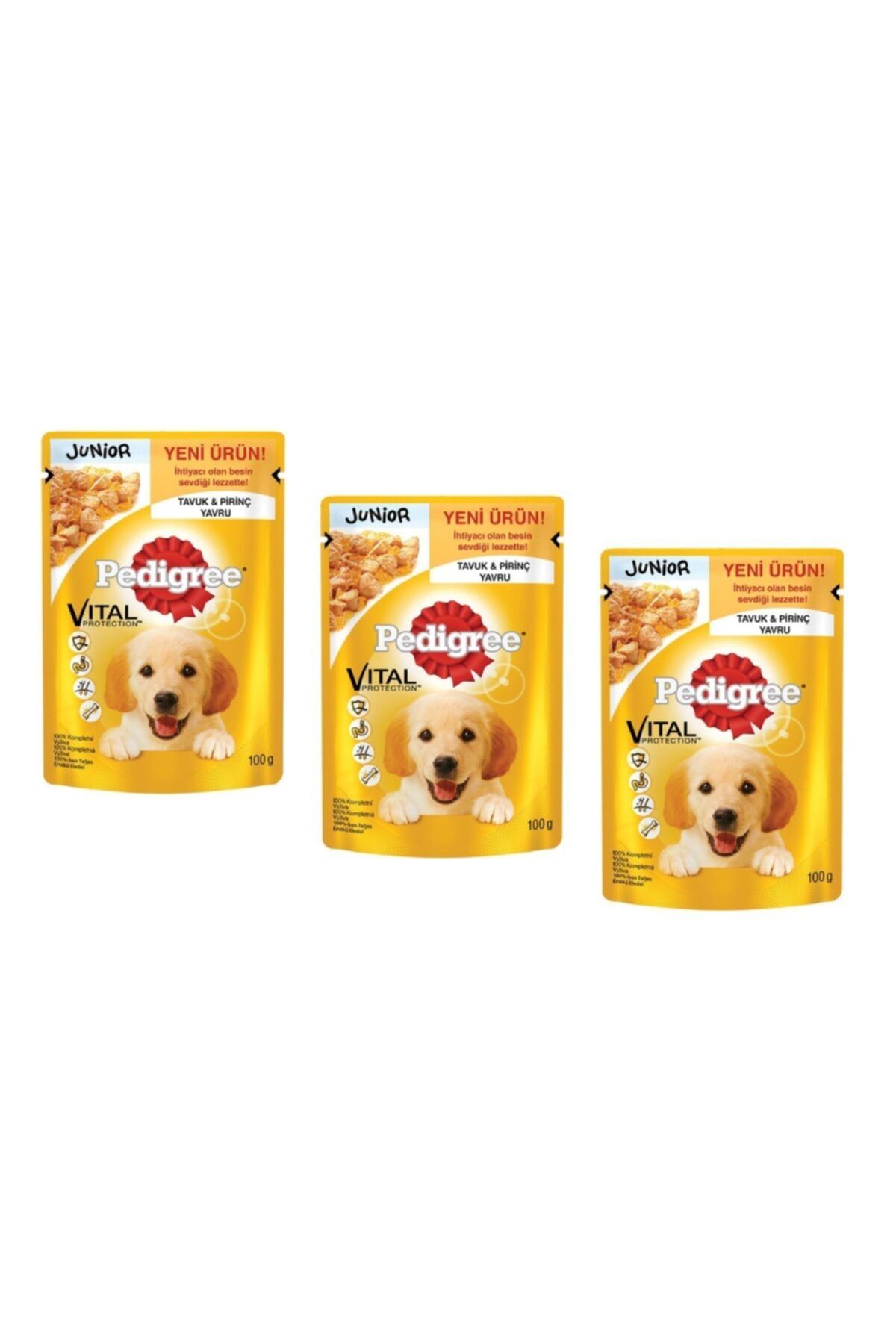 Pedigree Pouch Tavuklu Yavru Köpek Konservesi 100 Gr (3 Adet)