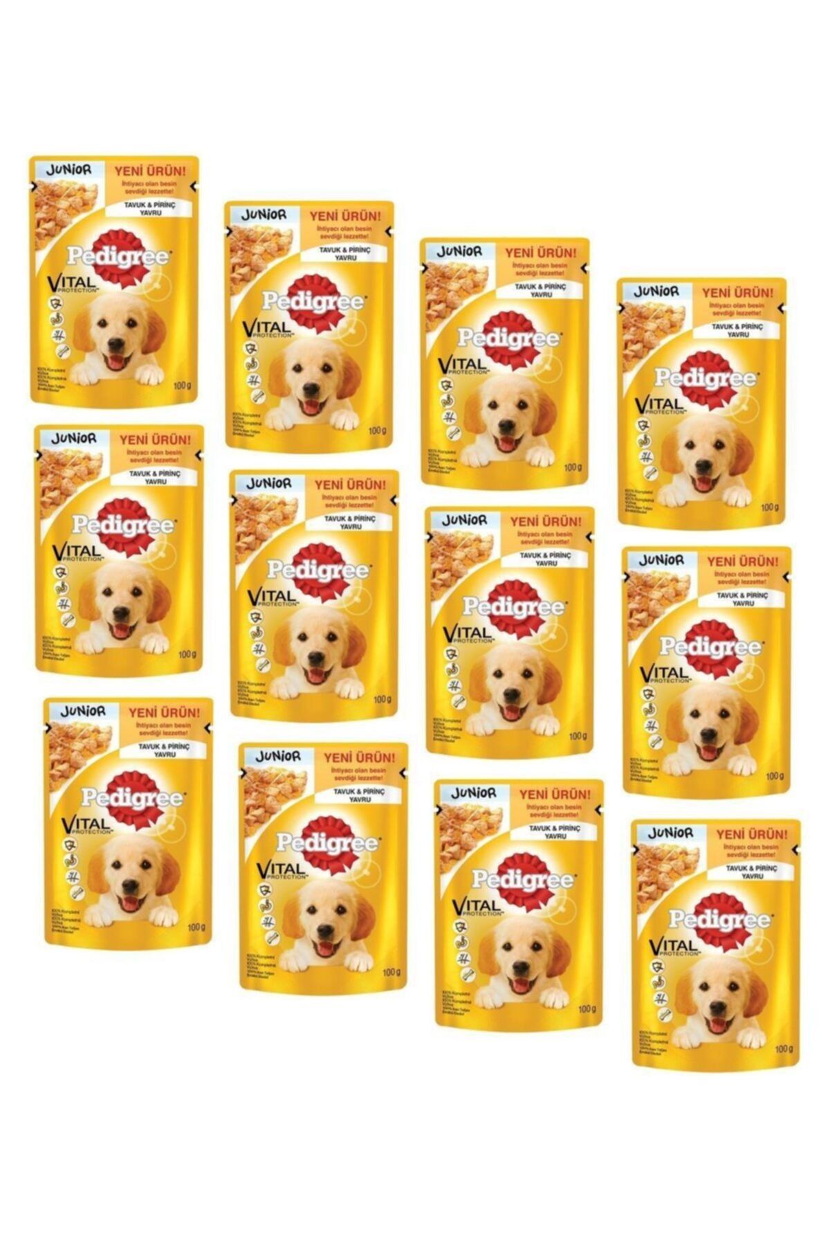Pedigree Pouch Tavuklu Yavru Köpek Konservesi 100 Gr (12 Adet)