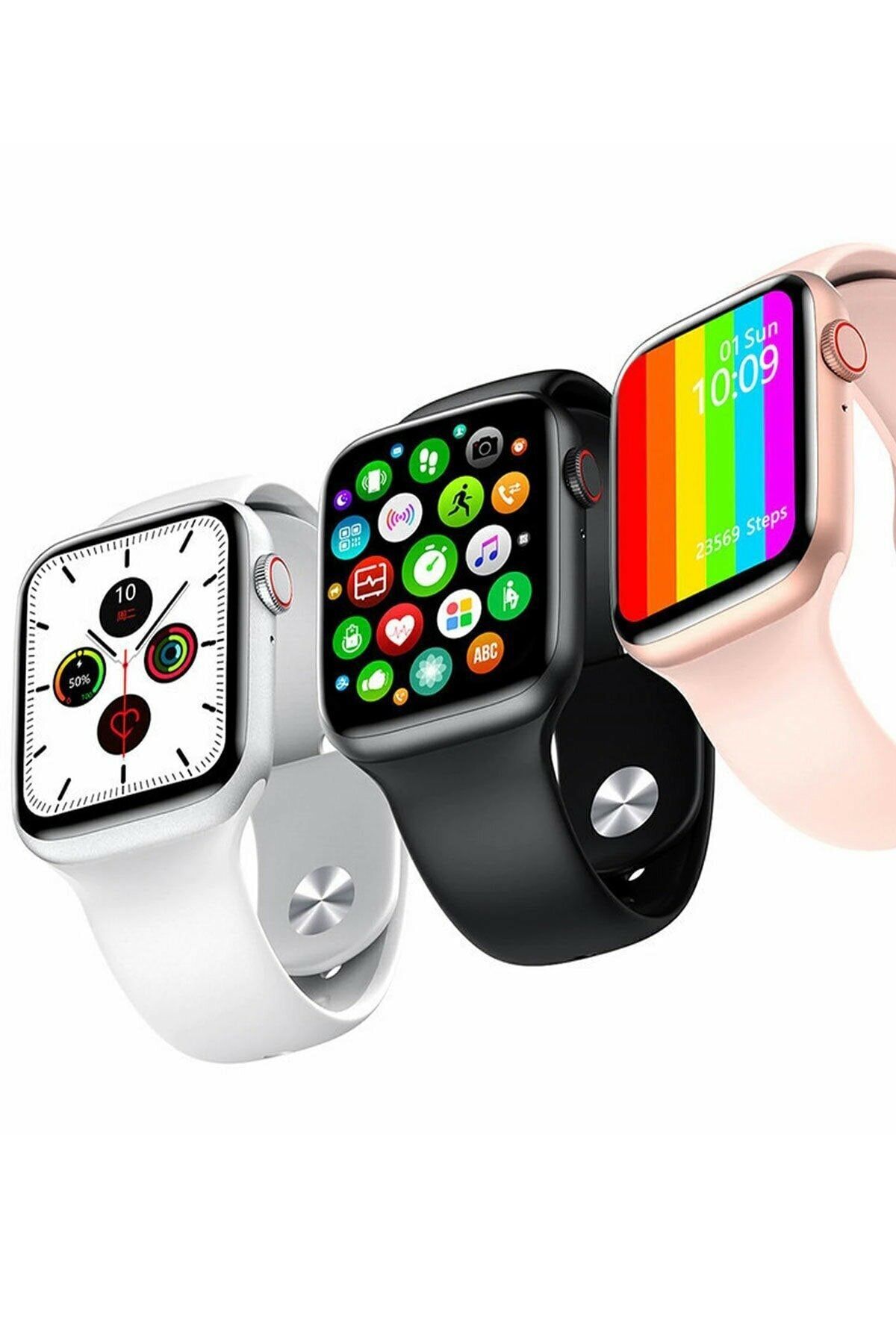 LENSUN Watch 7 Pro Yeni Model Apple Android Uyumlu Yan Tuş Aktif 5 Renk Seçeneği Mevcut