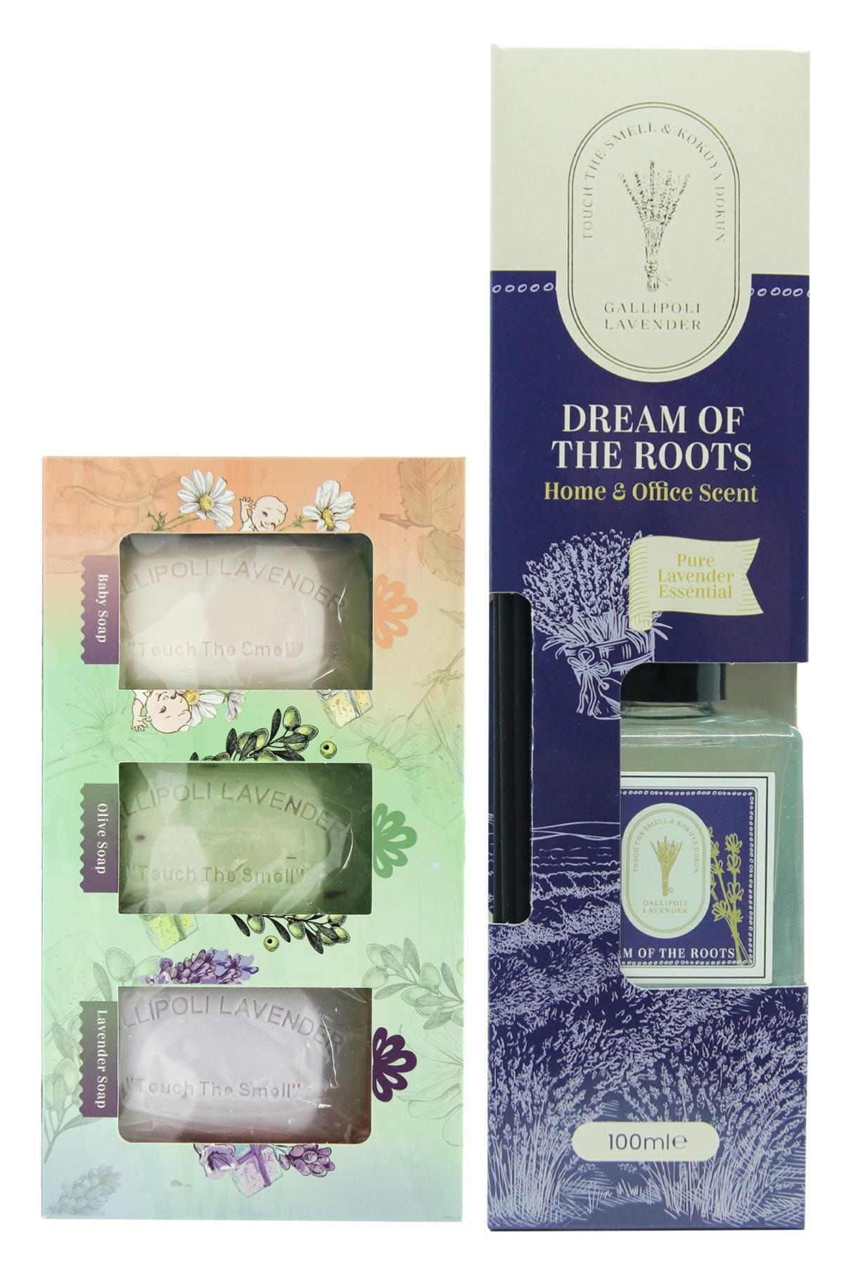 Dr. Lavender Lavanta Yağlı Bambu Oda Kokusu 100 Ml + Lavanta - Zeytin Yağ Ve Papatya Bebek Sabunu 3'
