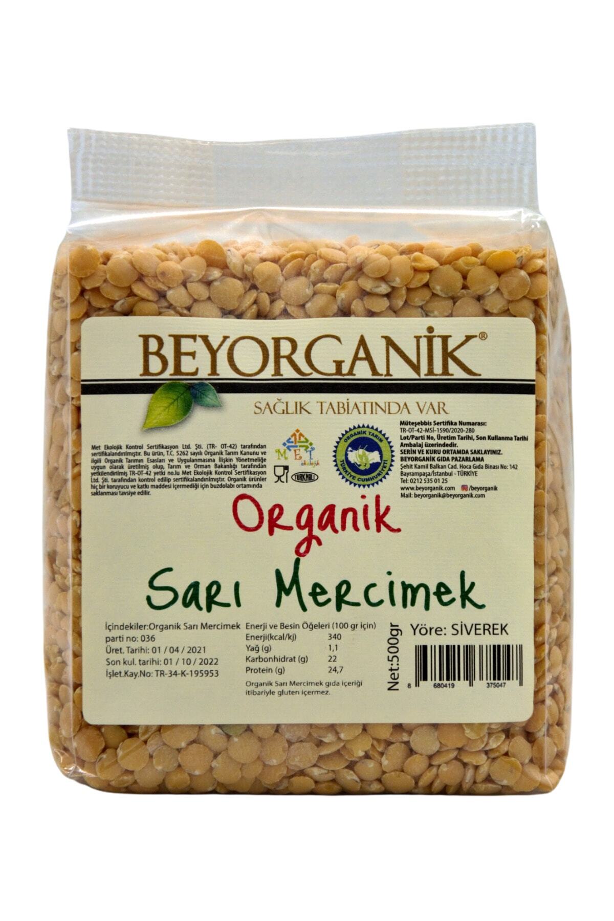 BEYORGANİK Organik Sarı Mercimek 500 gr