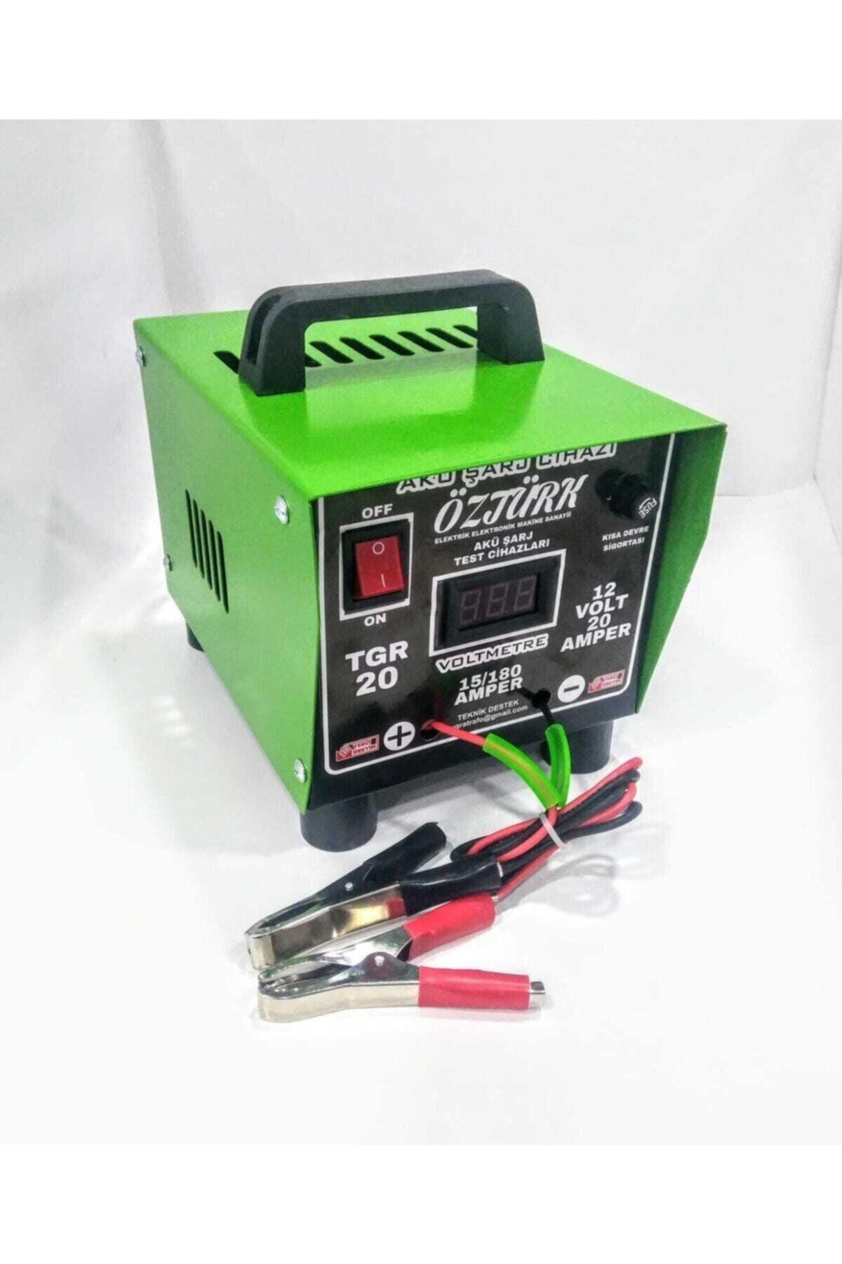 Öztürk Akü Şarj Cihazı 12 V 20 Ah 200 Ampere Kadar Bütün Aküleri Şarj Eder 1 Yıl Tam Garanti