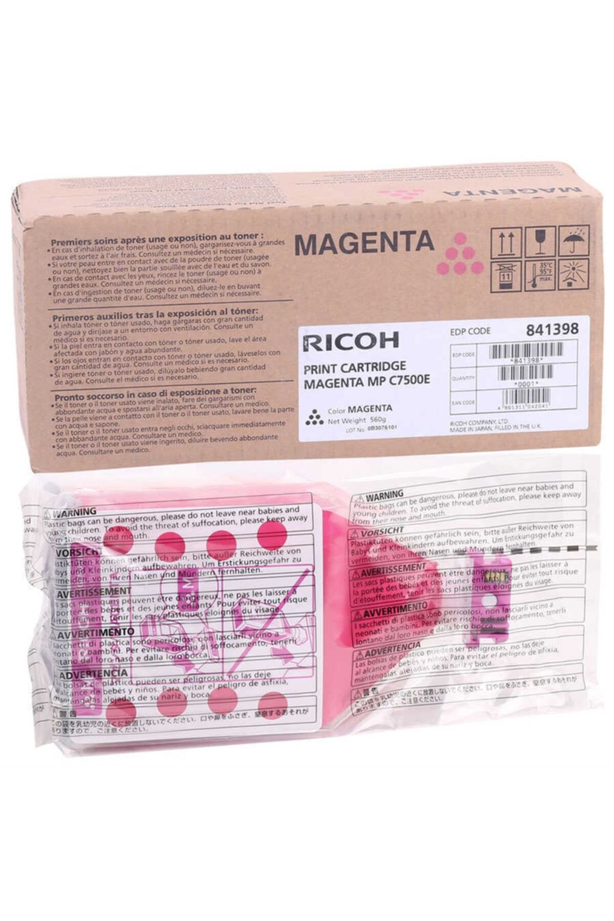 Ricoh Aficio Mp-c6000 Kırmızı Orjinal Fotokopi Toner
