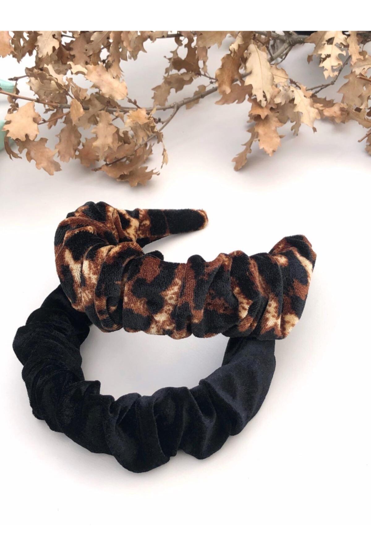 KİKİYS Kadife Leopar 2'li Taç Seti
