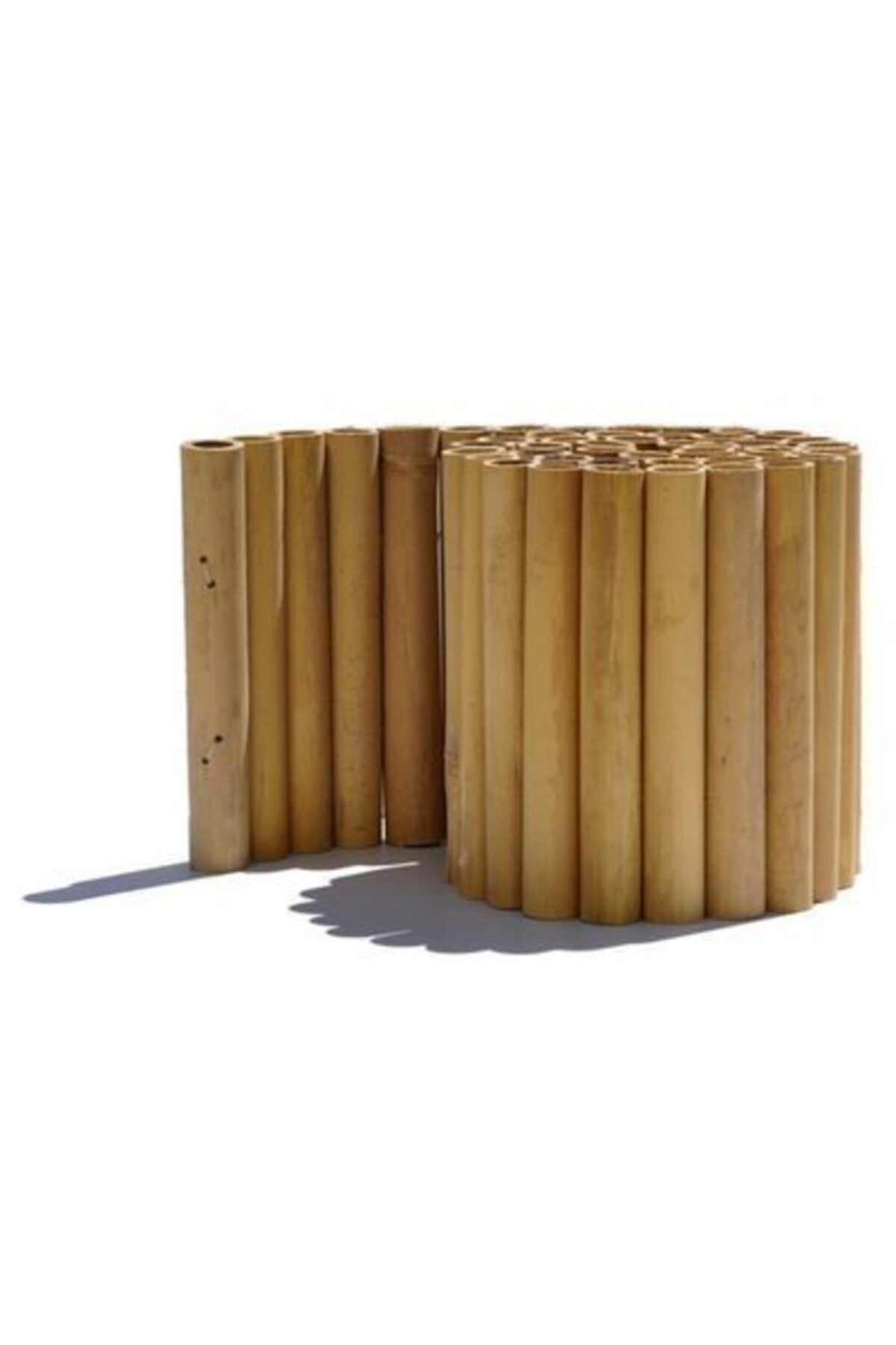 Bahçem Bambu Dekoratif Kazıklı Bordür Sınır Bahçe Çiti 1mt x 15cm