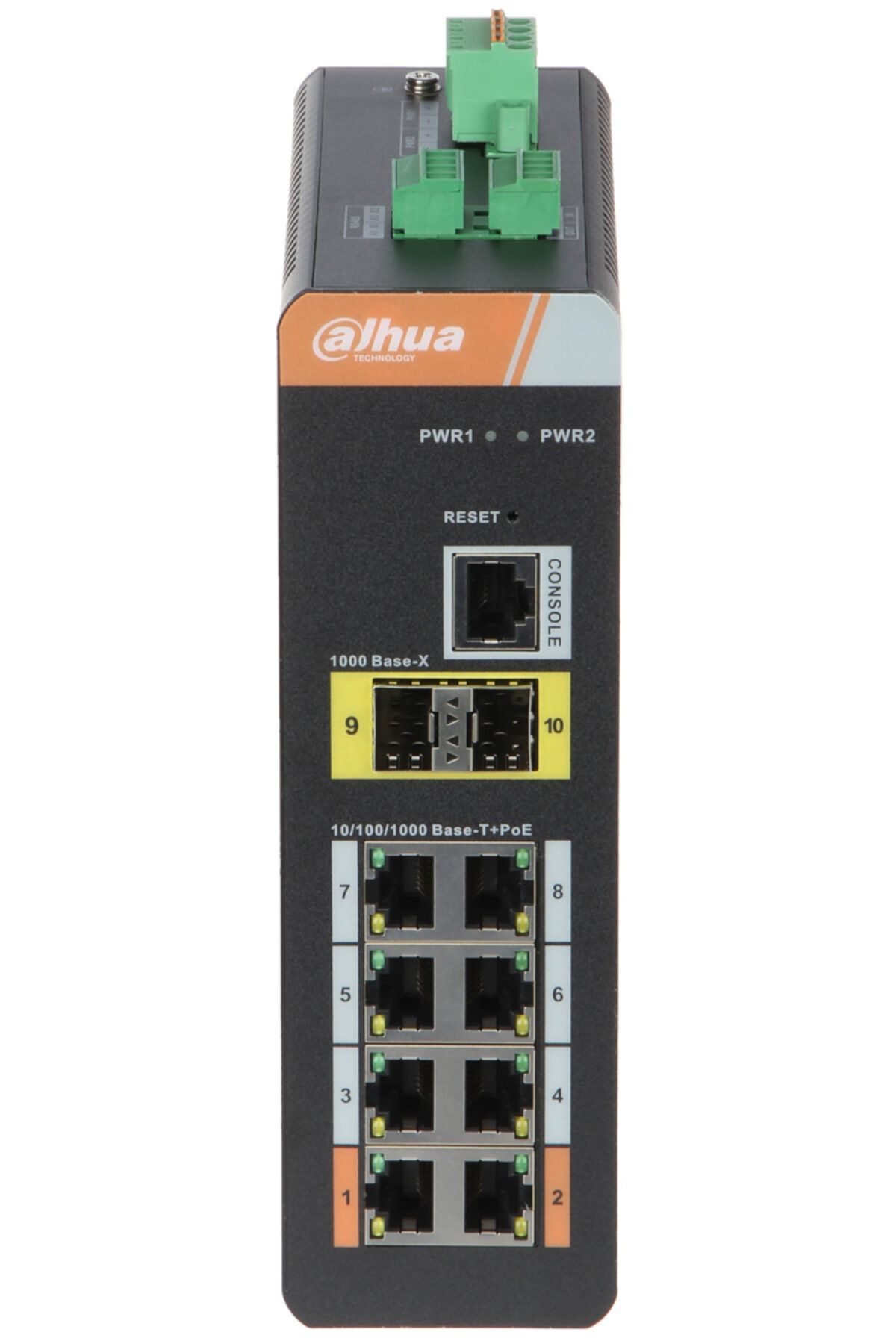 DAHUA Pfs4210-8gt 8 Port Poe 2 Port Sfp Gıgabıt Yönetilebilir Endüstriyel Swıtch 120w