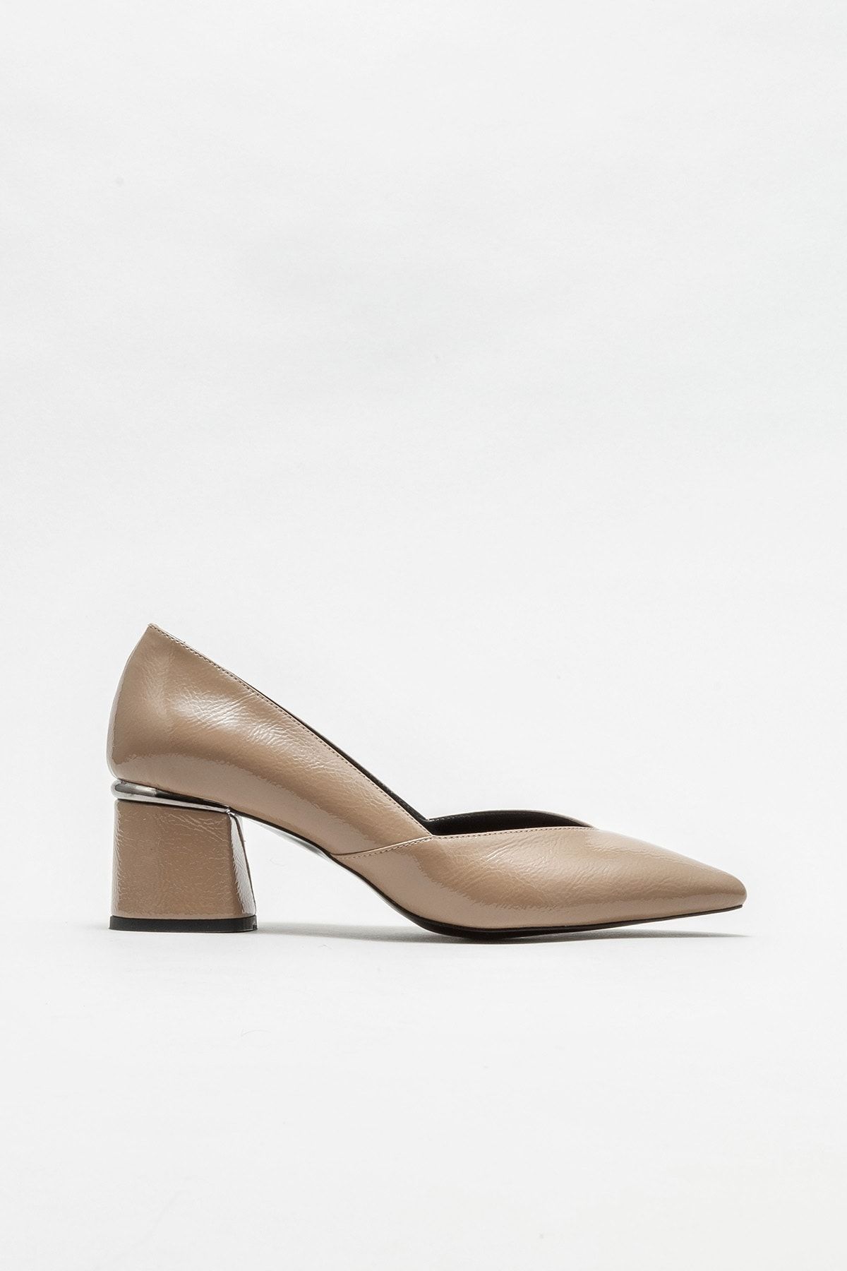 Elle Shoes Vizon Kadın Topuklu Ayakkabı