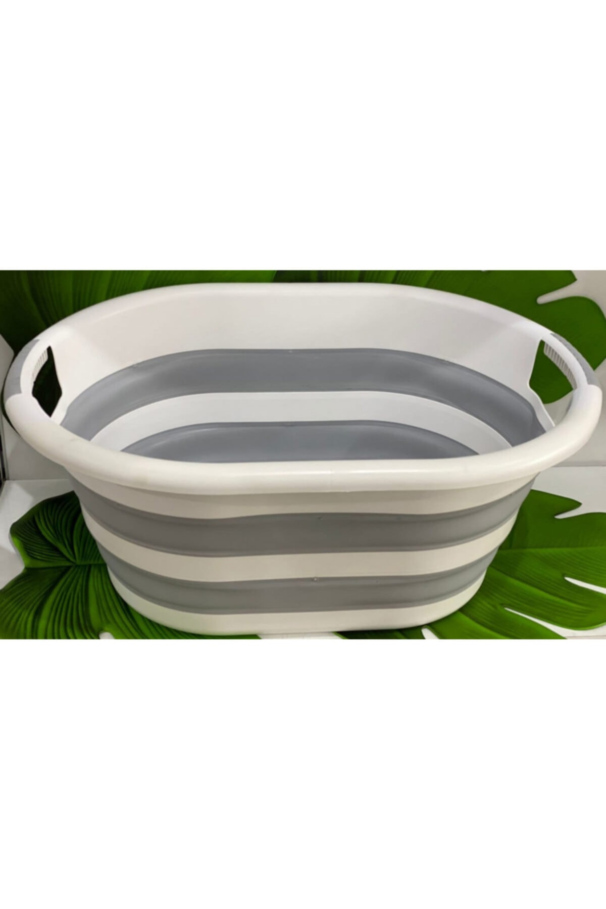 MorzaYolu Plastik Silikonlu Körüklü Çamaşır Sepeti 38l (44x63x27cm)