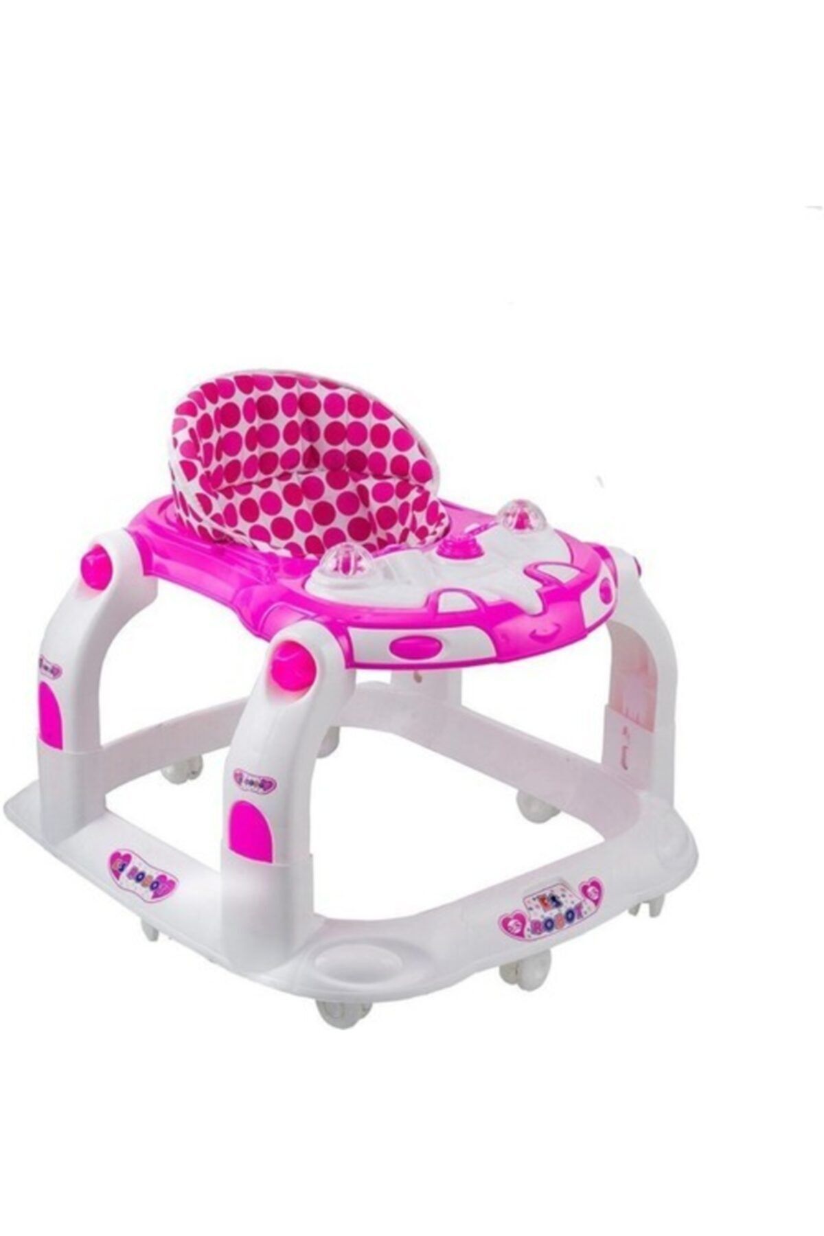 arnica baby Es Aras Robot Müzikli Oyuncaklı Pembe Yürüteç Yürüme Yardımcısı