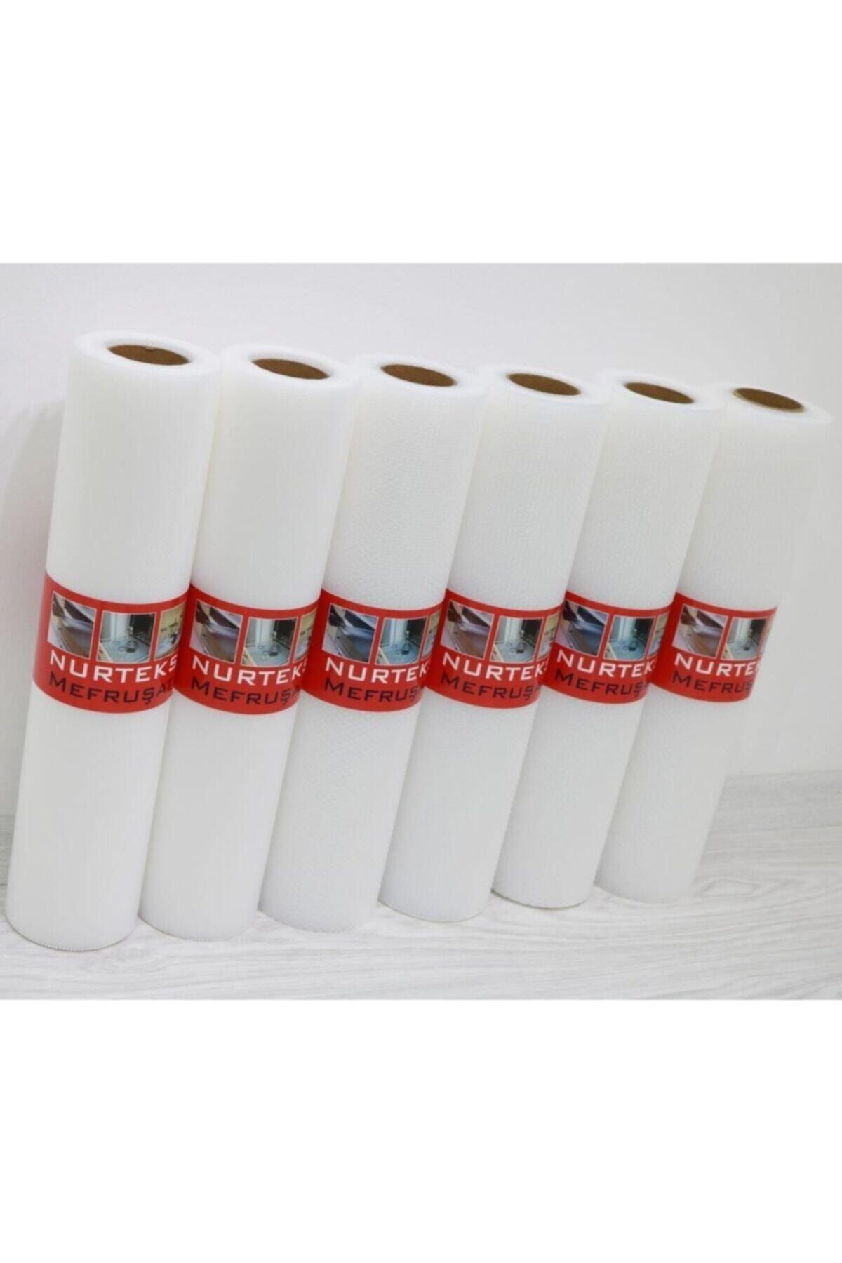 Nurteks Home Nurtekshome Eva Pıtırcık Raf Örtüsü Yıkanabilir Şeffaf 45x10m