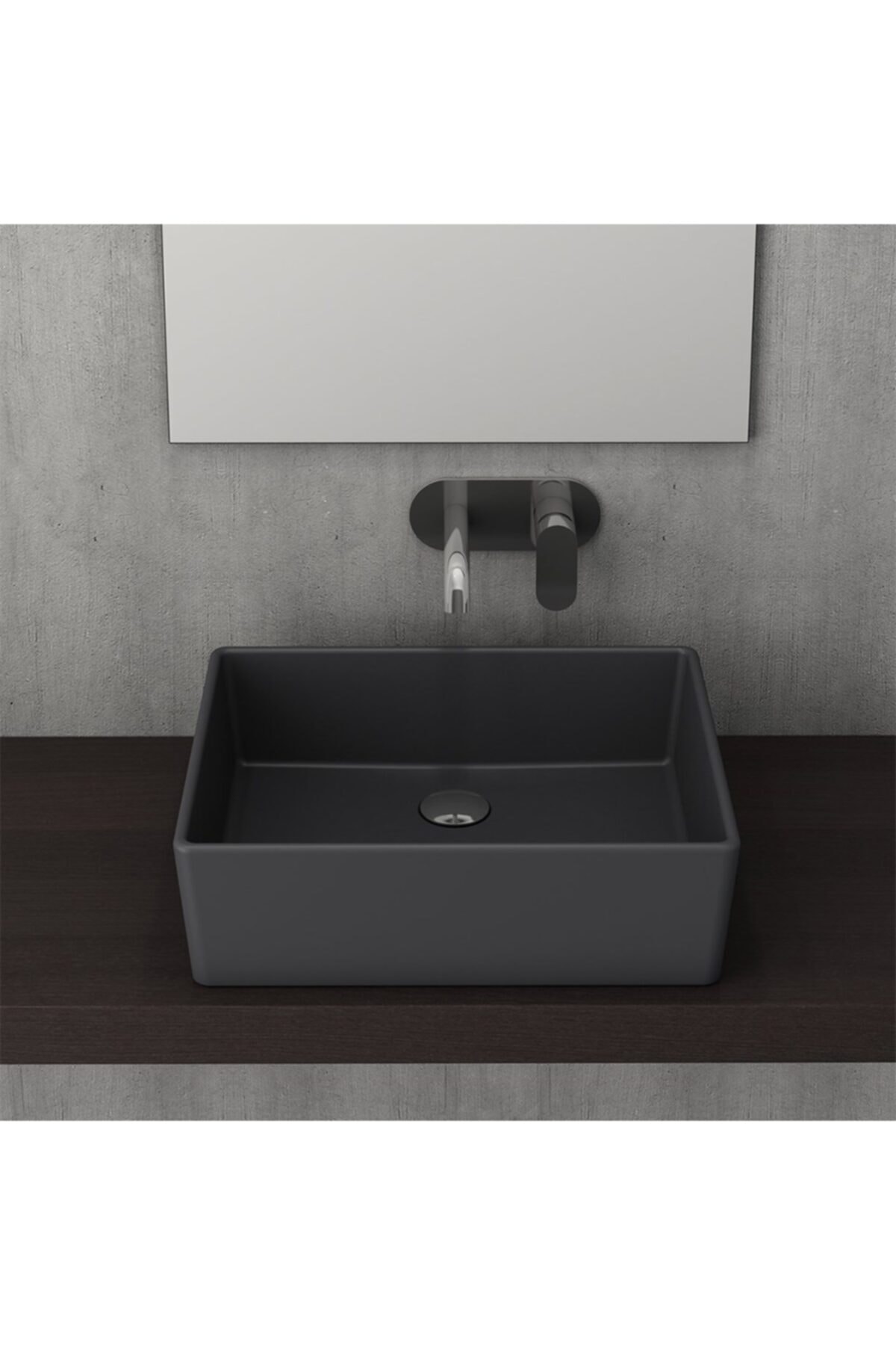 Bocchi Milano Çanak Lavabo 50 cm Mat Antrasit