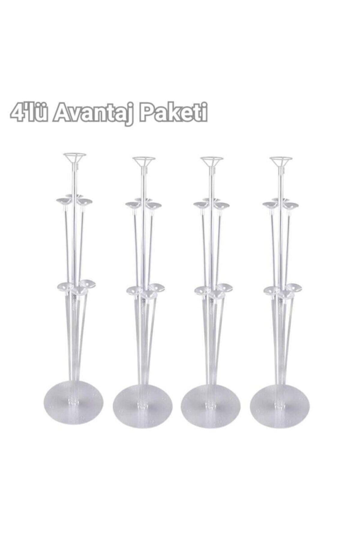 PartiVar 100 Cm Balon Standı 7'li 4'lü Paket - 100 Cm