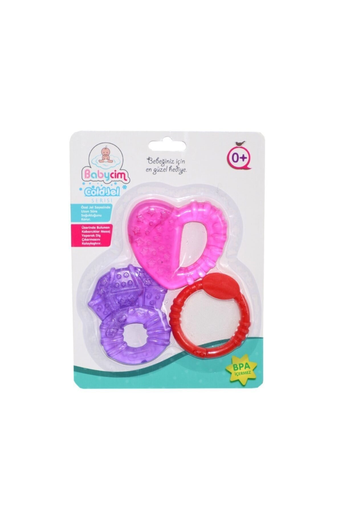 BİRLİK TOYS 14441-a Babycim Ikili Kalpli Jel Dişlik