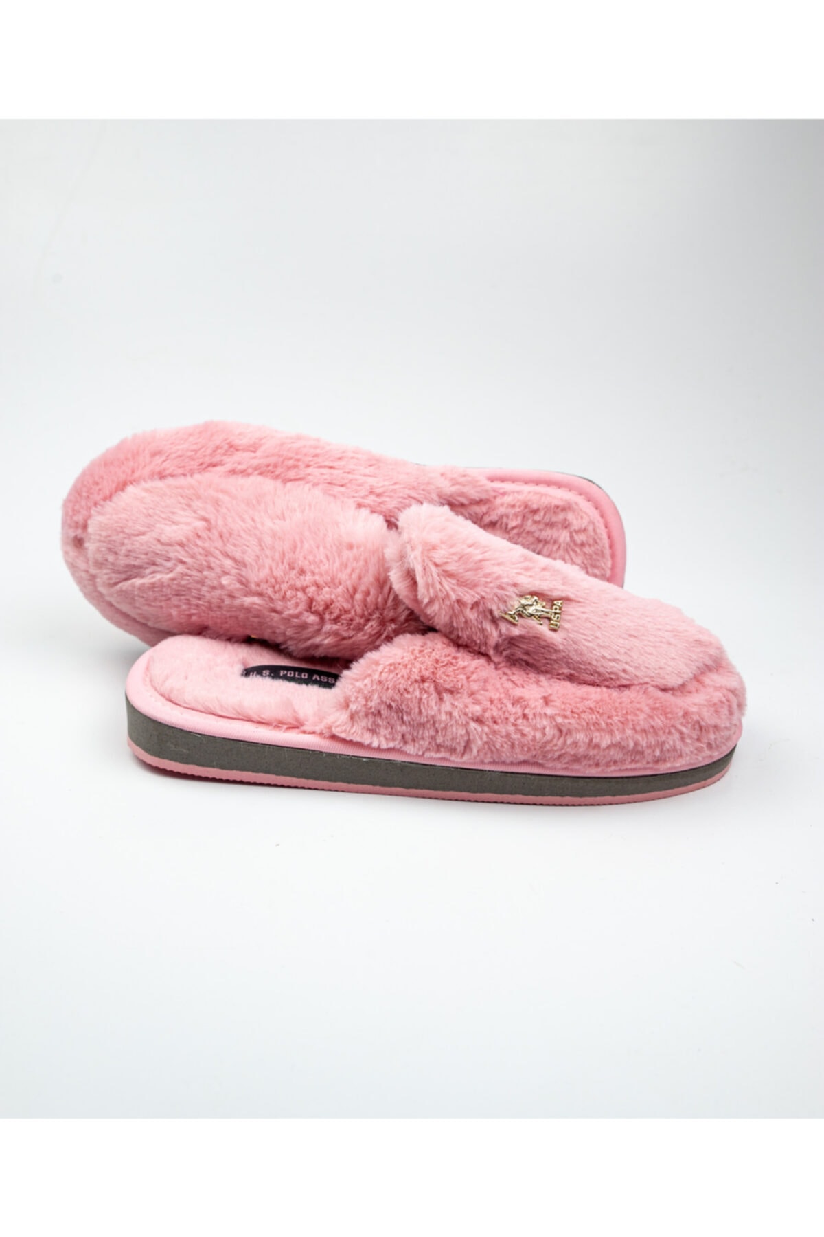 U.S. Polo Assn. U. S. Polo Assn 101070330 Preston Pembe Ev Içi Kadın Terlik Pembe-37