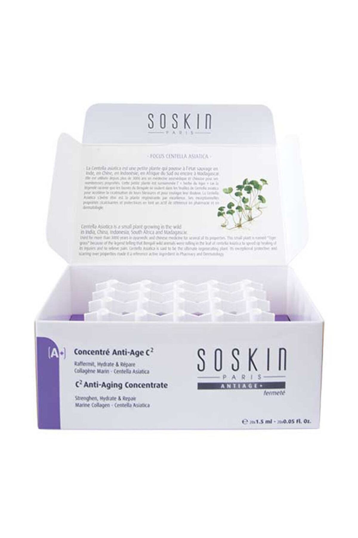 SOSKIN C² Anti-ageing Concentrate Yaşlanma Karşıtı Konsantre Bakım 20*1.5 ml