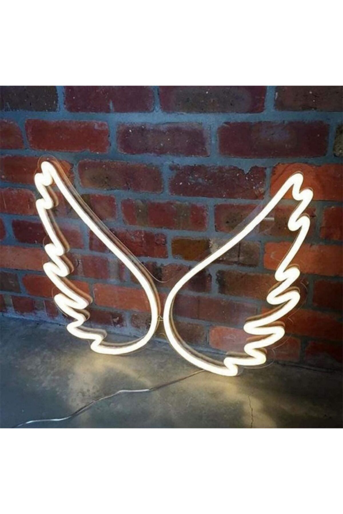 Neon Ebru Küçük Kanat Neon Led Işık
