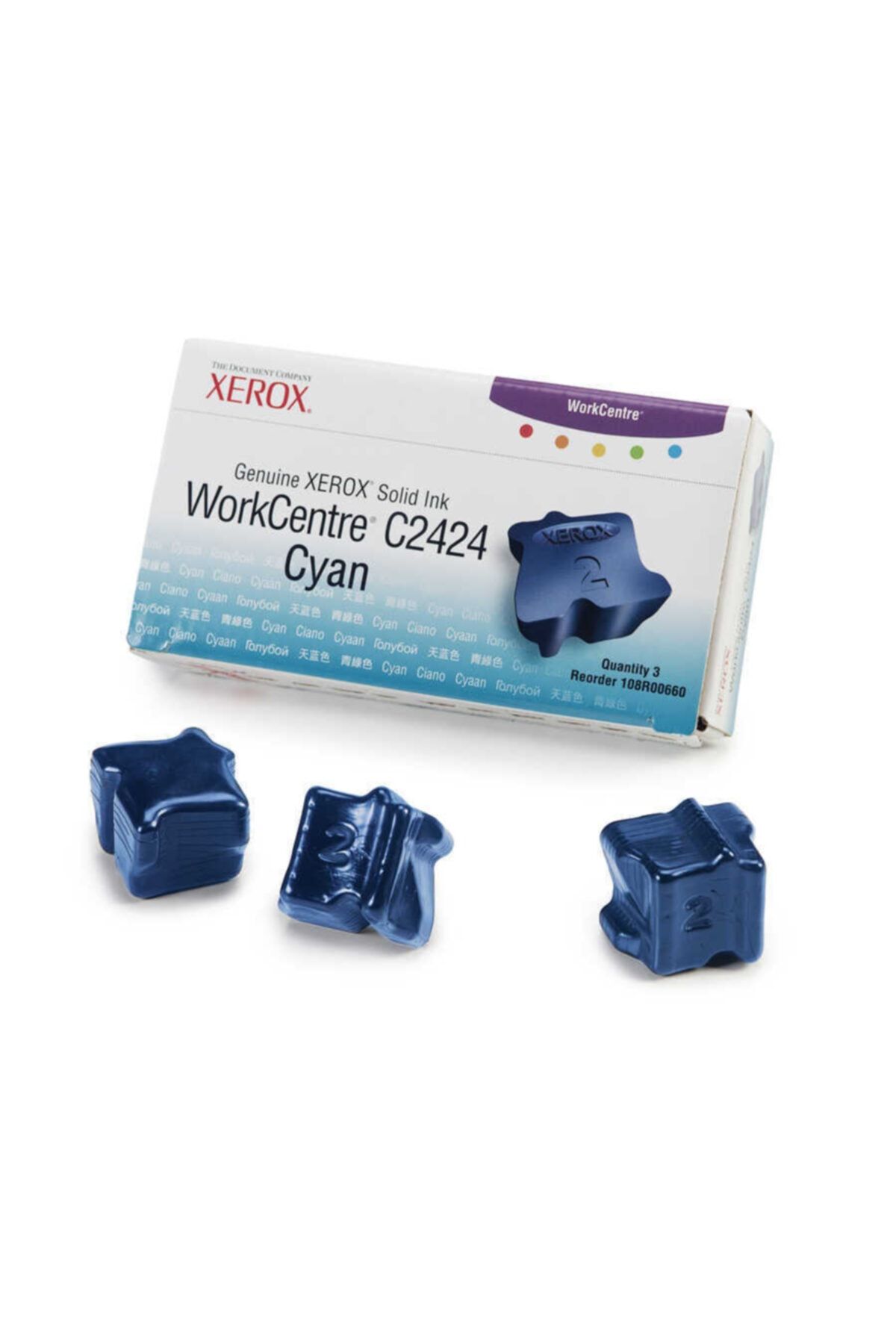 Xerox Workcentre C2424-108r00660 Mavi Orjinal Katı Mürekkep 3lü