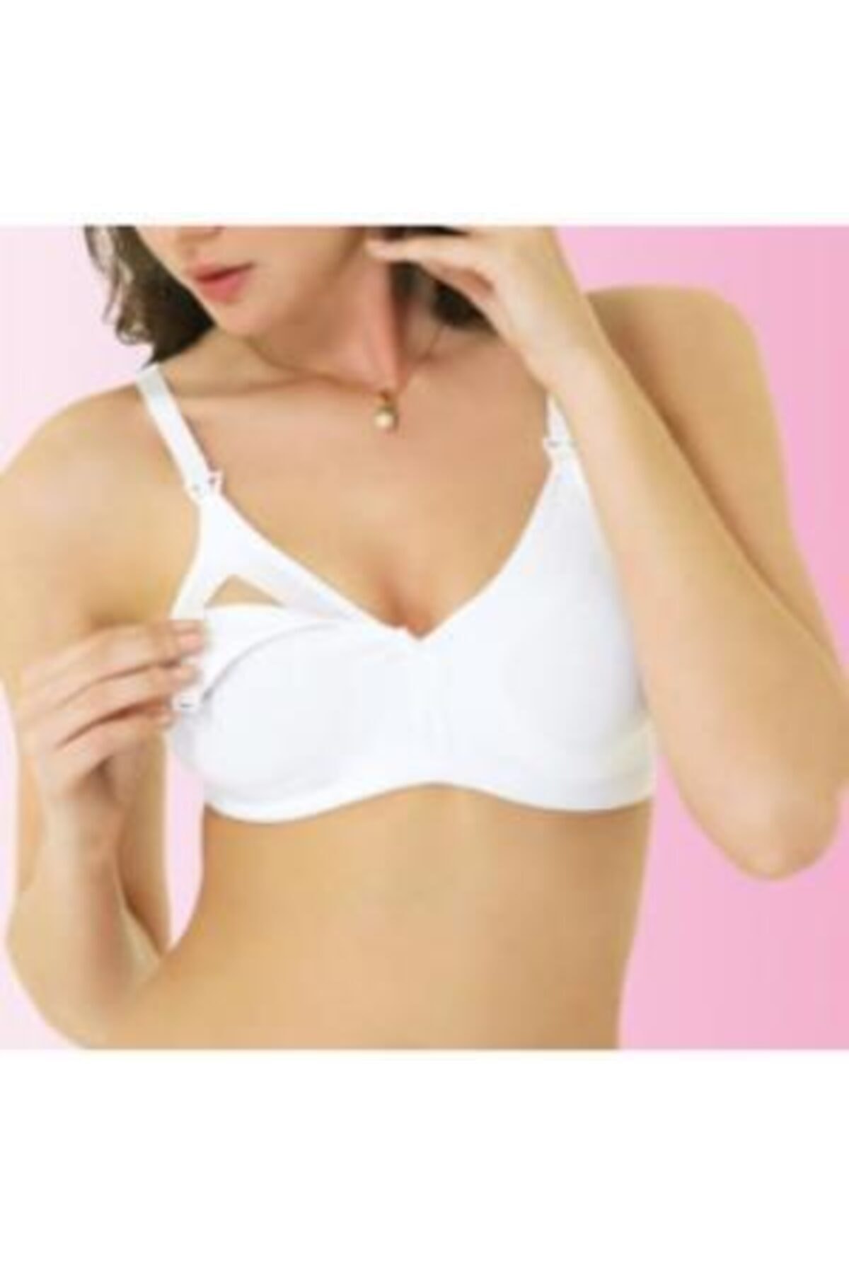 Hippo 2236 Imer Modal Beyaz Penye Emzirme Sütyeni