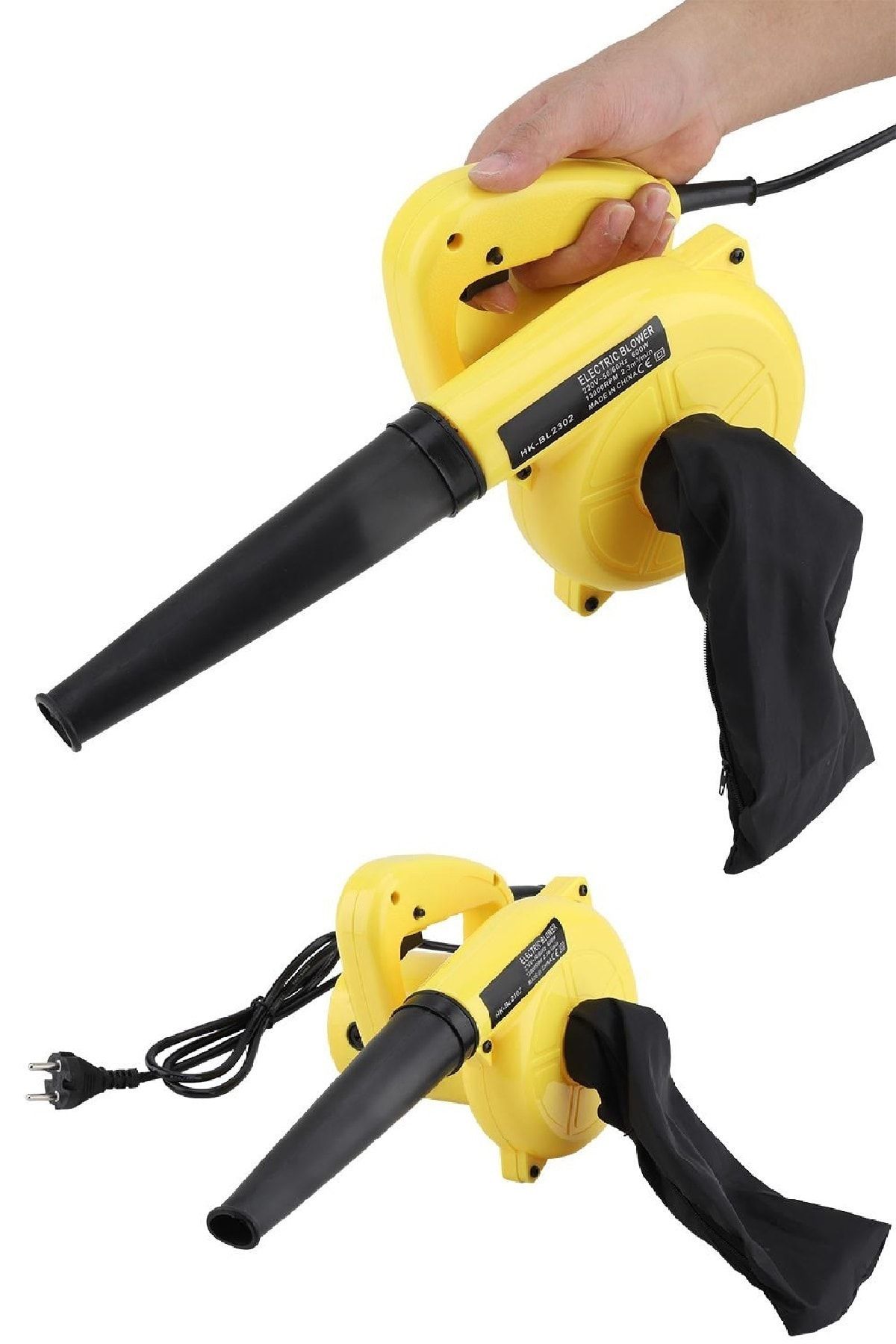 BİTERSE Hava Üfleme Körüğü 600 W Taşınabilir Hava Kompresörü Üfleme Ve Emme