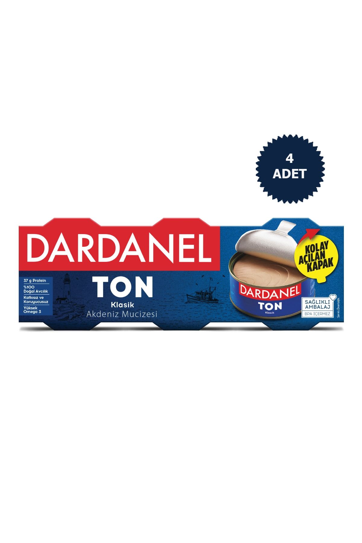 Dardanel Ayçiçek Yağlı Ton Balığı 3x75g 4 Adet
