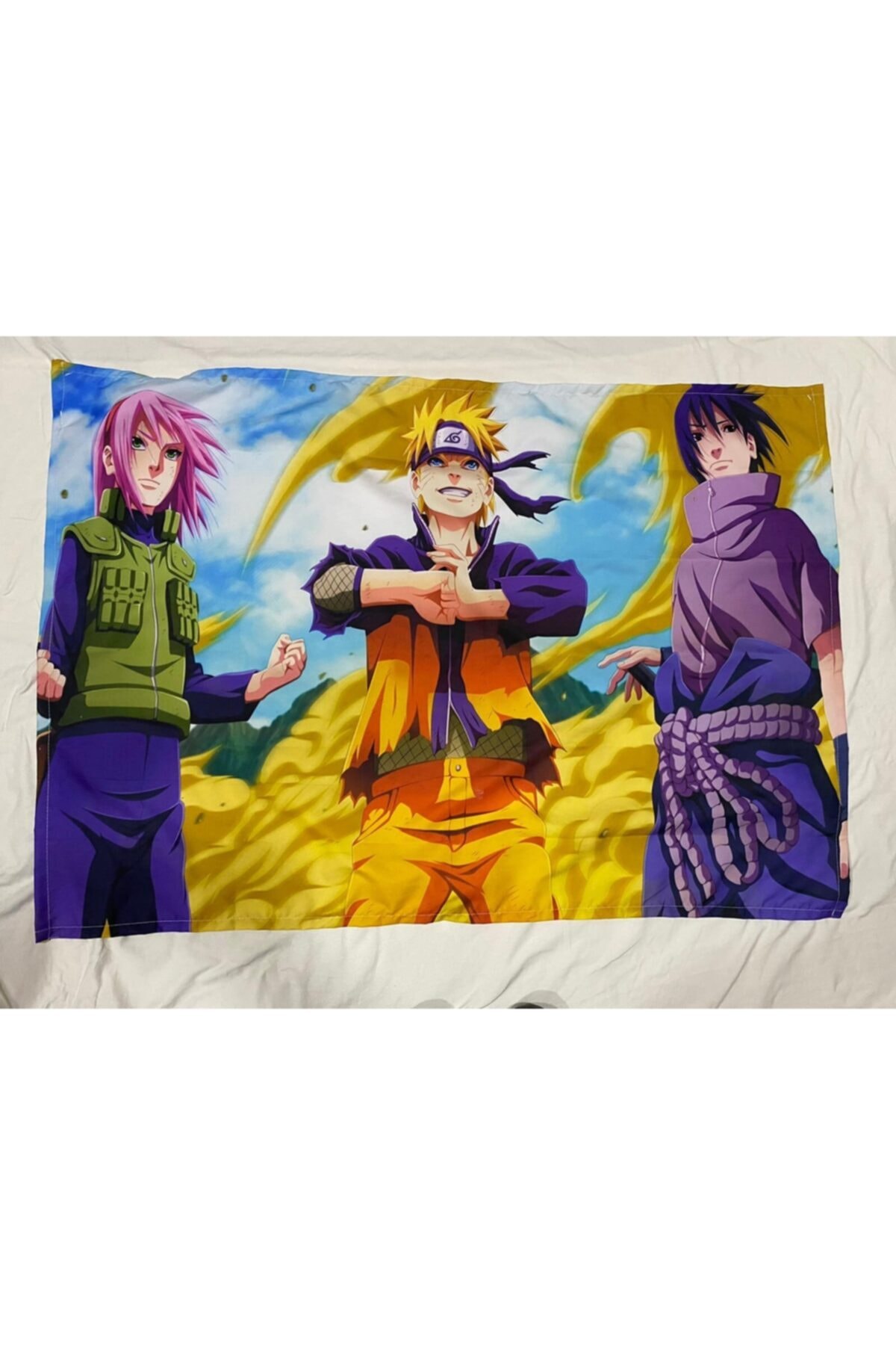 ZID Naruto Sasuke Kumaş Poster Duvar Halısı