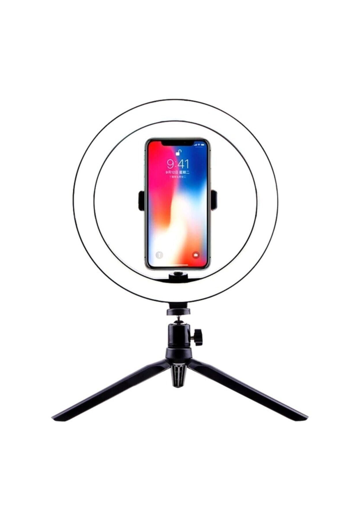 The Kaku 8 Inç, 20 Cm Led Youtuber, Kuaför Yuvarlak Çekim Işığı, Masaüstü Ring Light, Masa Üstü Ring Light