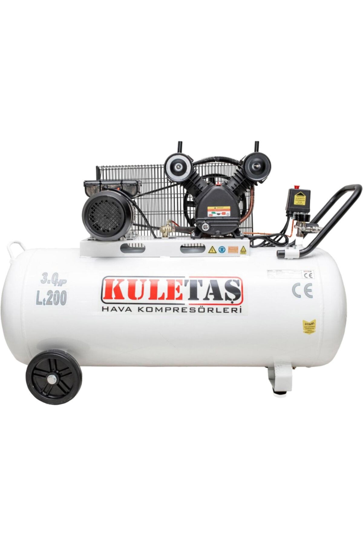 Kuletaş 200lt 3hp 8bar 380v Pistonlu Hava Kompresörü