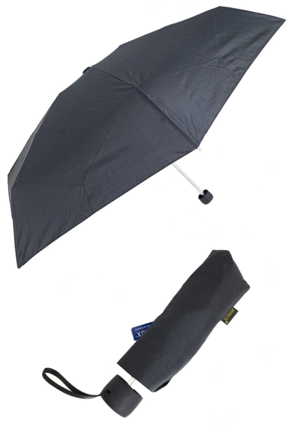 pazarshops Siyah Mini Cep Tip Unisex Şemsiye