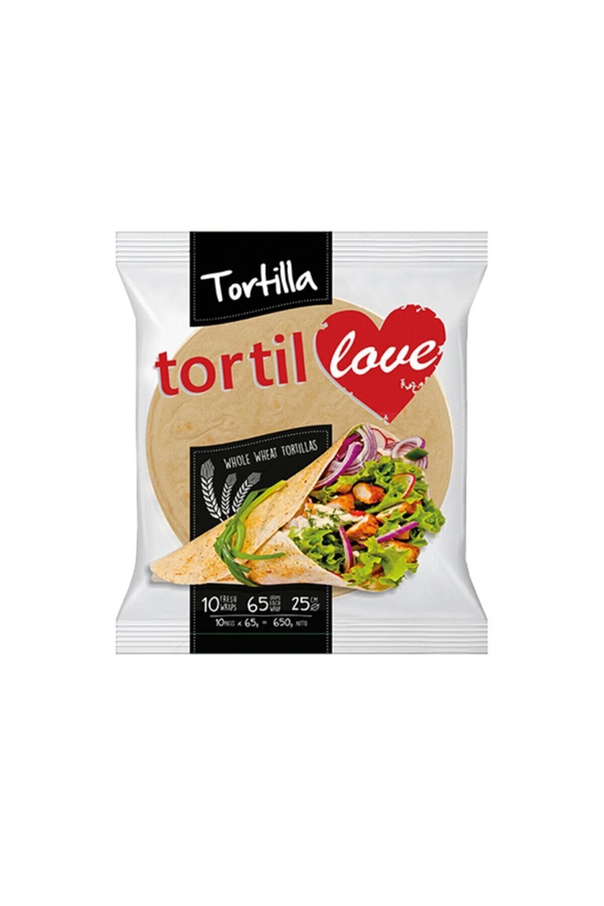 Tortil Love Tam Buğdaylı Tortilla Lavaş Ekmeği 25 cm 10 Ad 650 gr