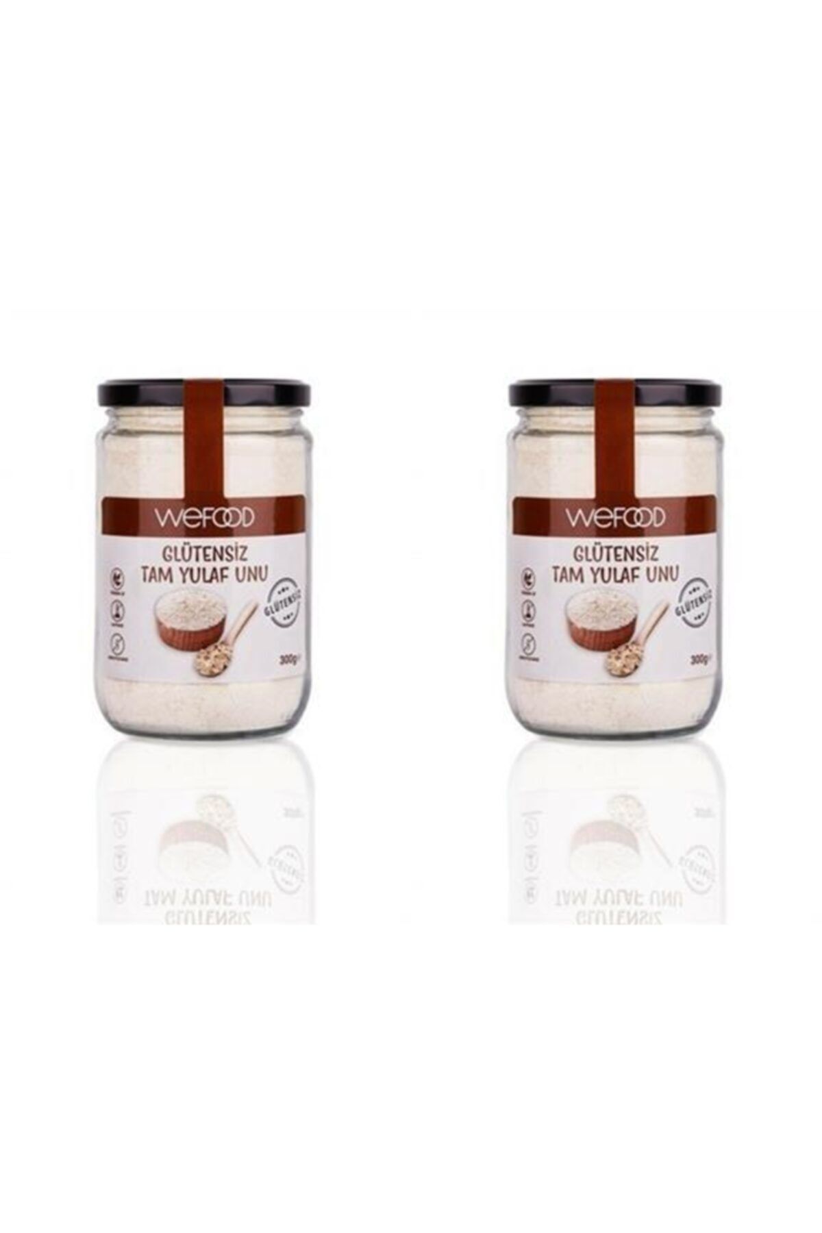 Wefood Glutensiz Organik Vegan Katkısız Tam Yulaf Unu 300 gr 2 Adet