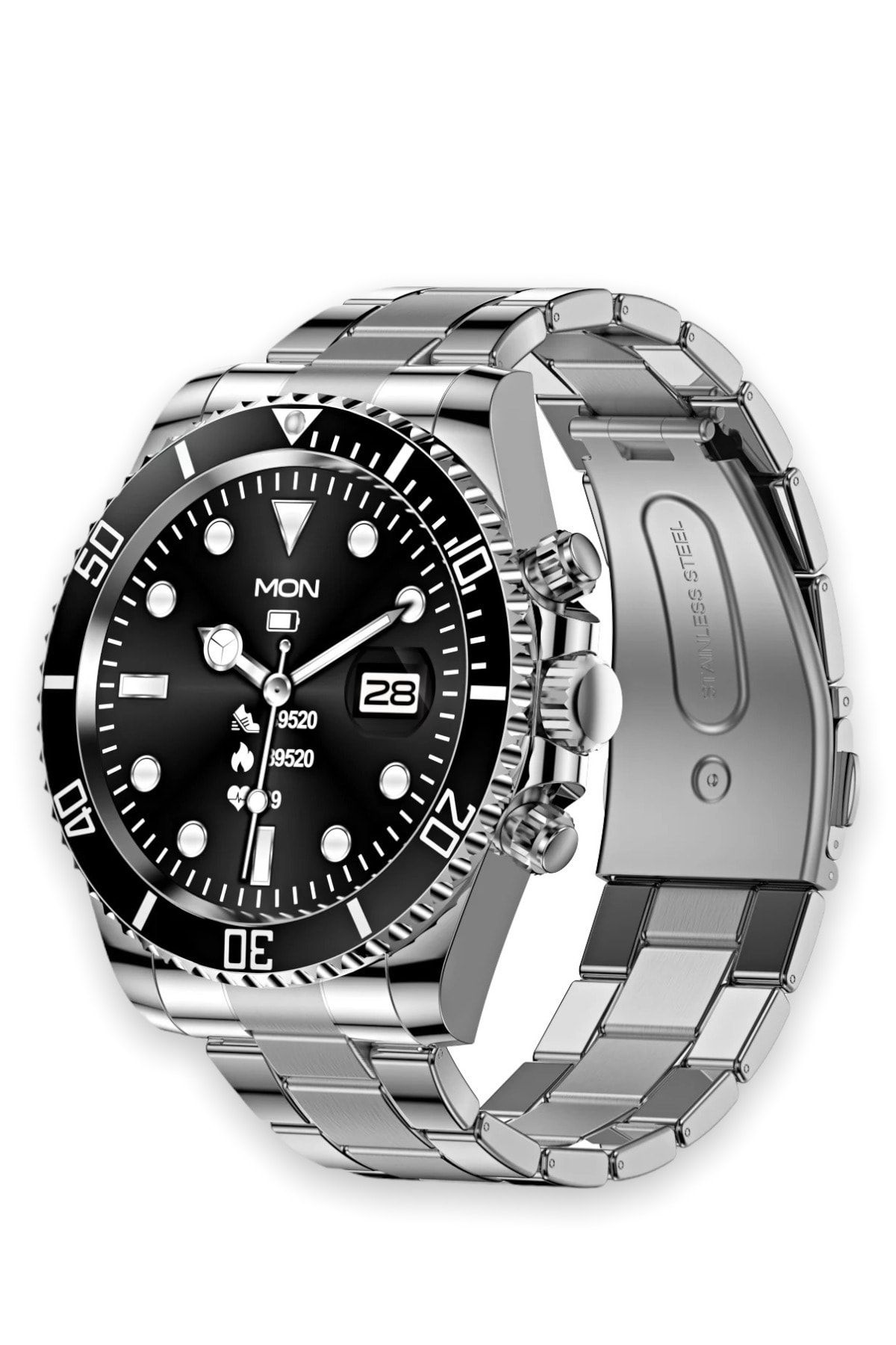 MATEO Akıllı Saat Luxury Watch Edıtıon Maw 12 Siyah