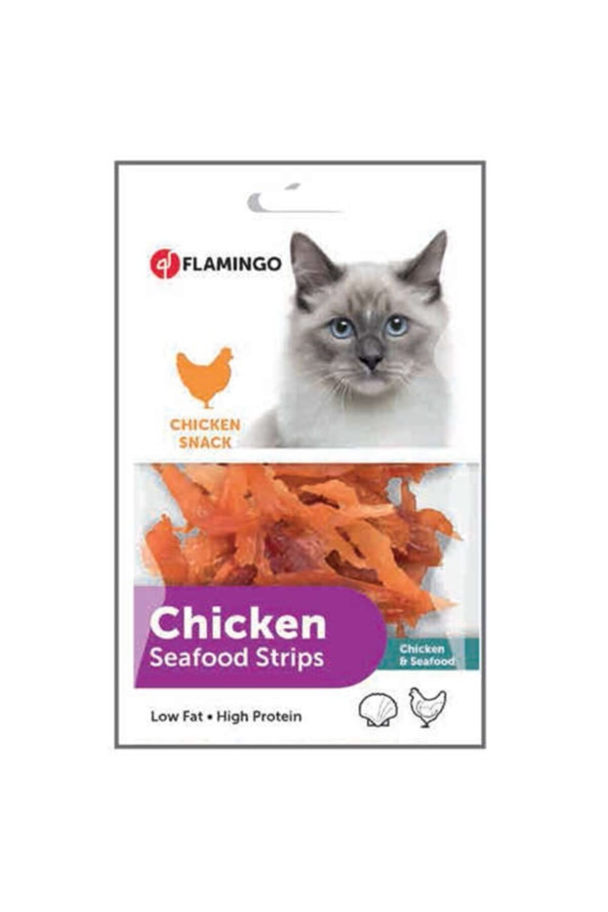 Karlie Flamingo Flamingo Tavuklu Ve Deniz Mahsullü Yumuşak Kedi Ödül Maması 85gr