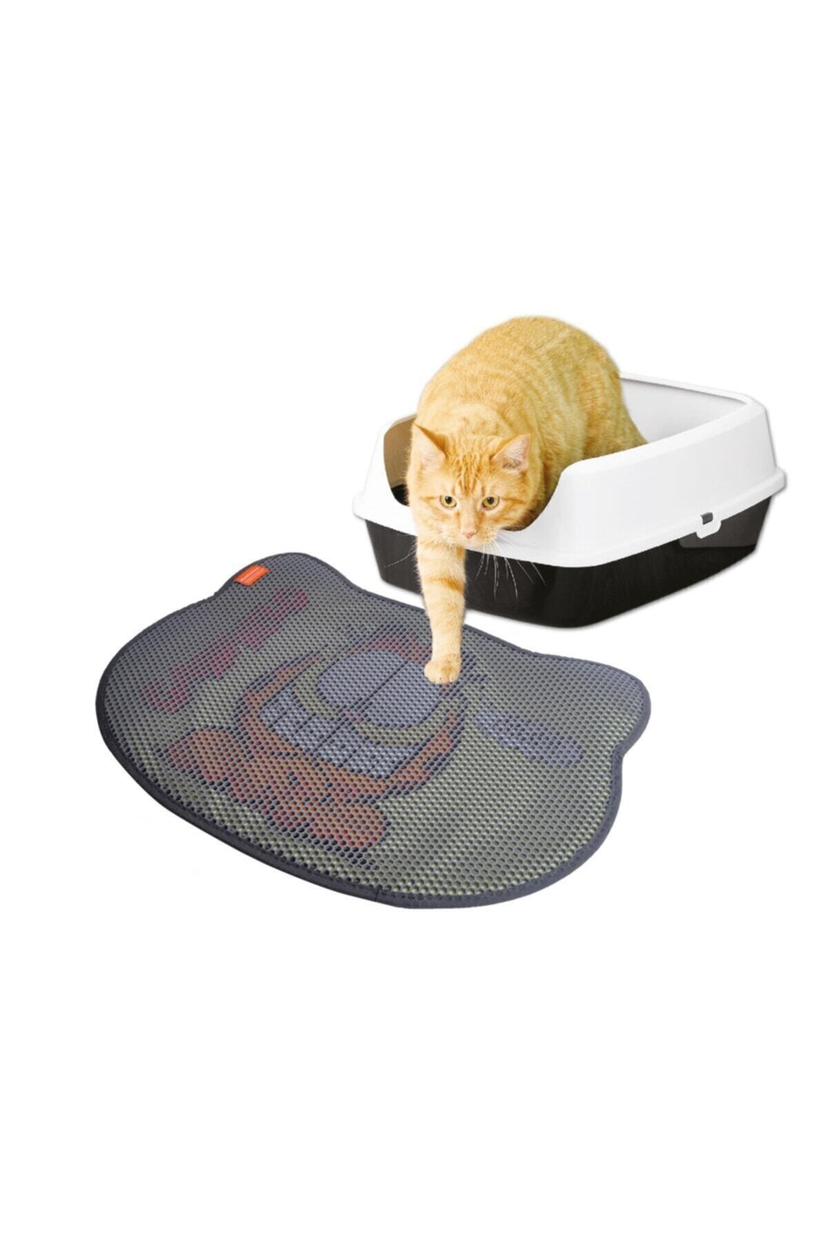 GARFIELD Çift Katmanlı Kedi Kumu Paspası Kedi Never Trust A Smılıng Cat